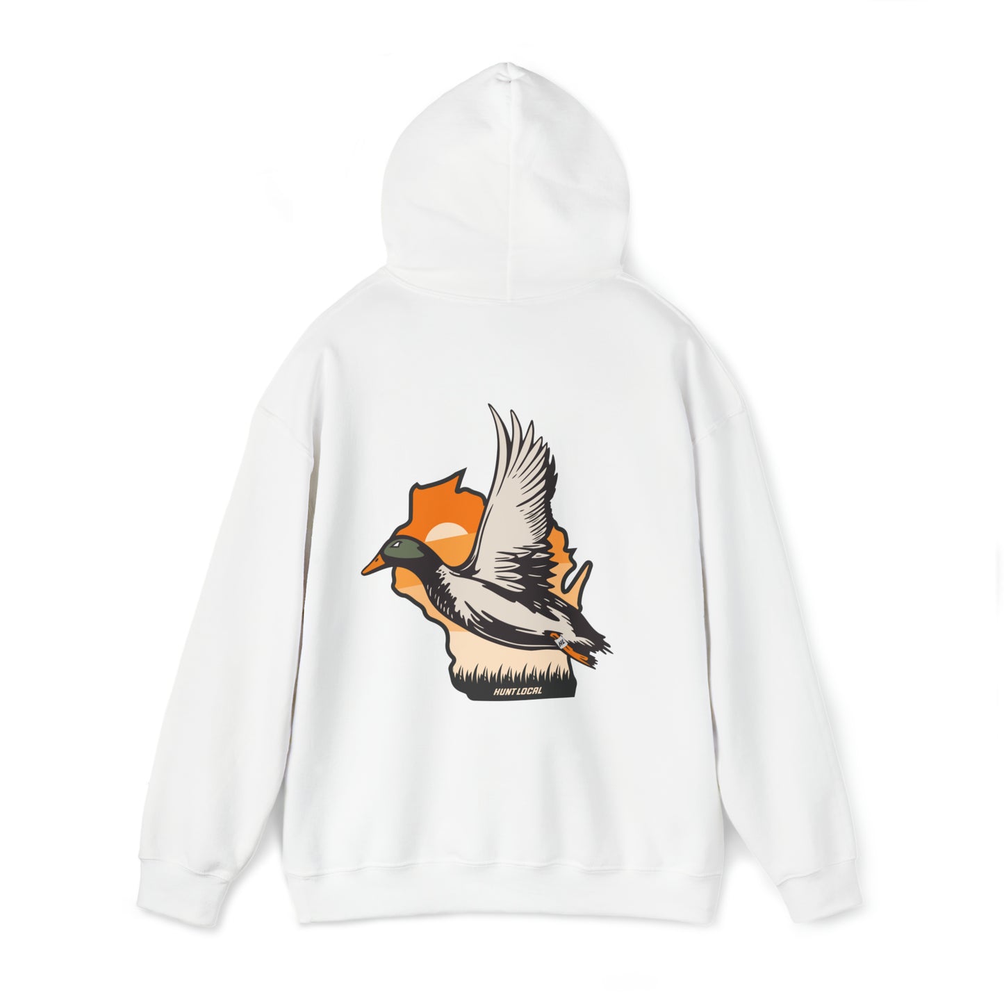 Wisconsin - Sunset Waterfowl Hoodie (back)