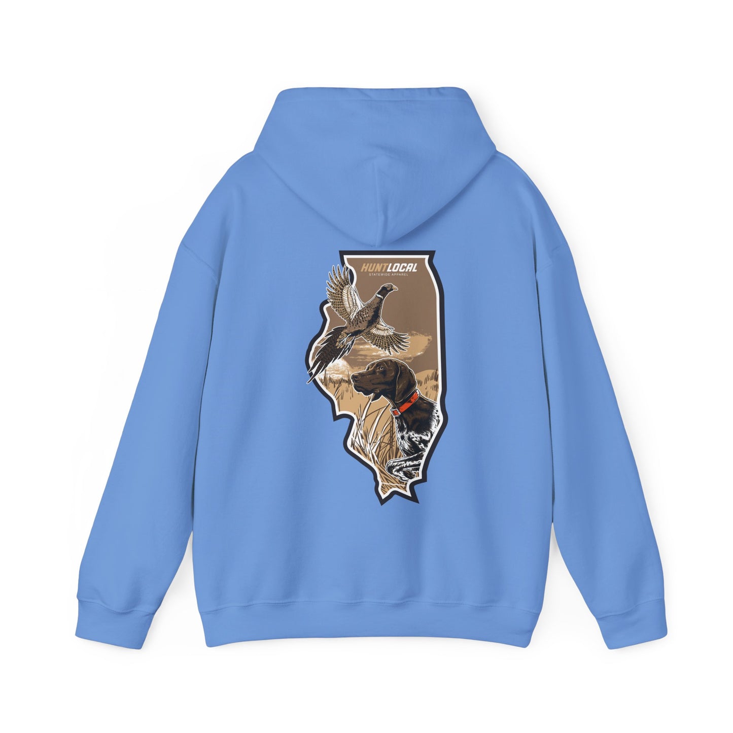 Illinois - Upland Bird Dog Hoodie (back)