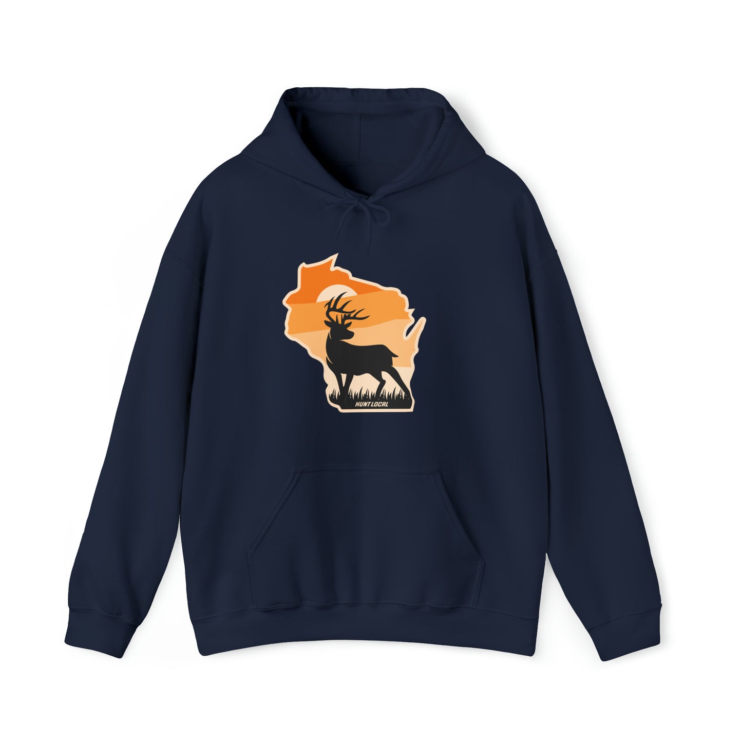 Wisconsin - Sunset Buck Hoodie