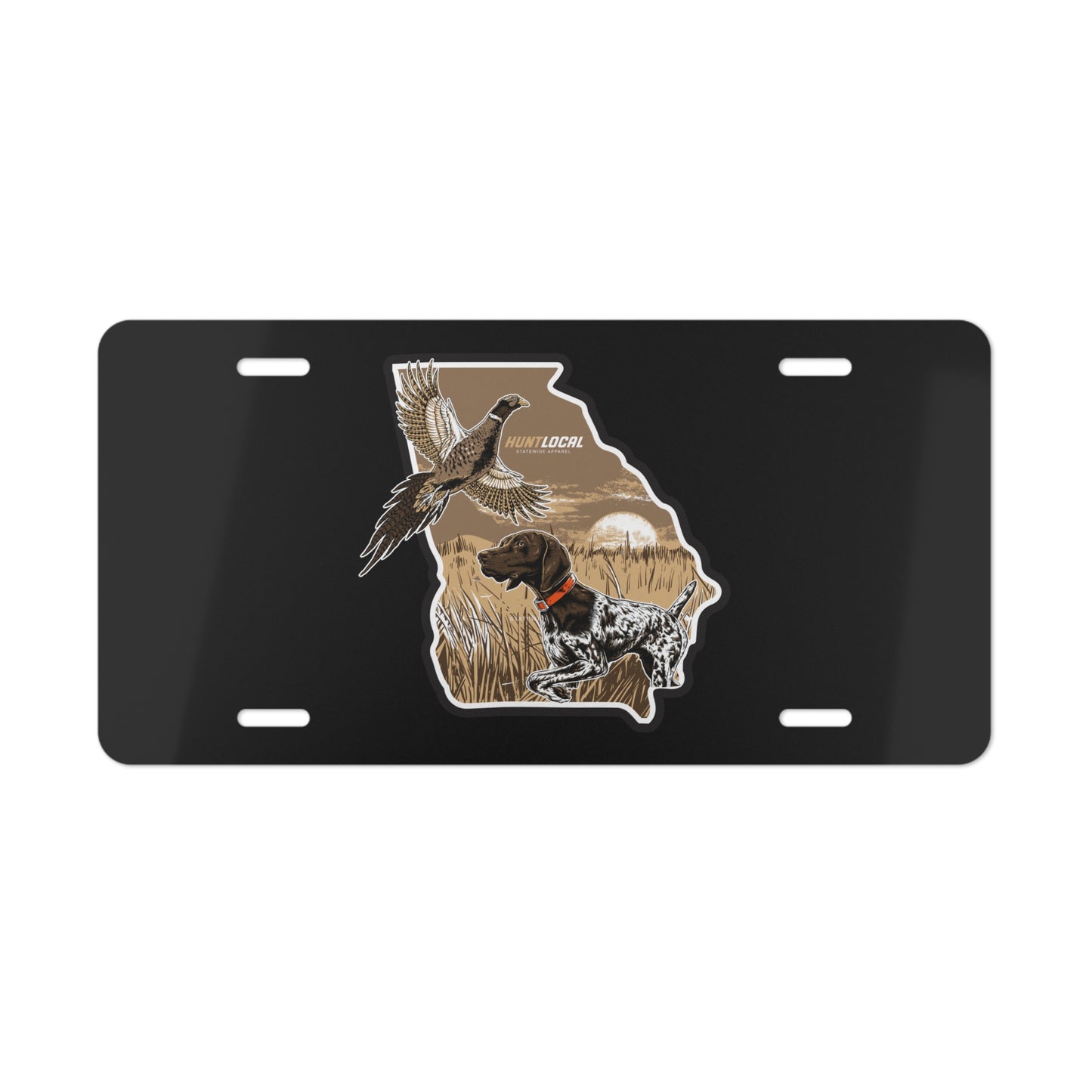 Georgia - Upland License Plate (black)