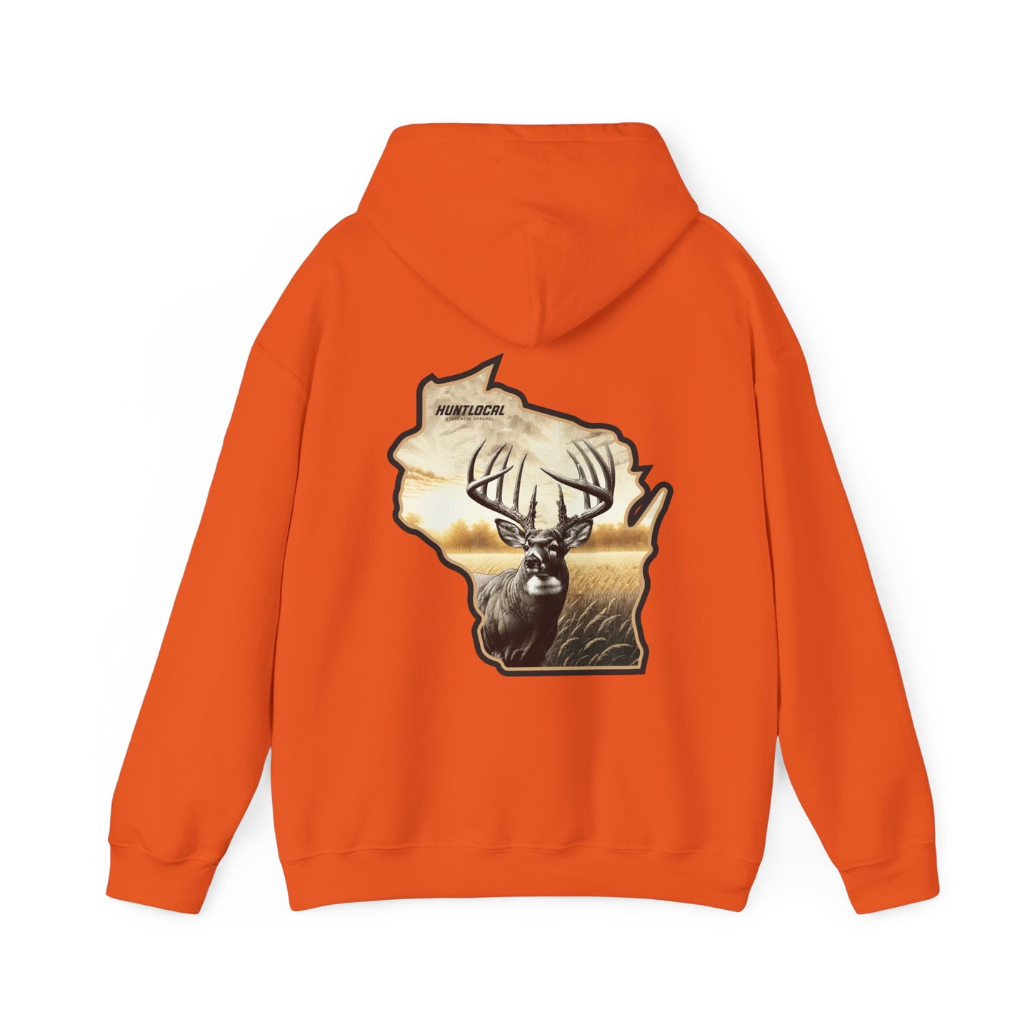 Wisconsin - Whitetail Buck Hoodie (back)