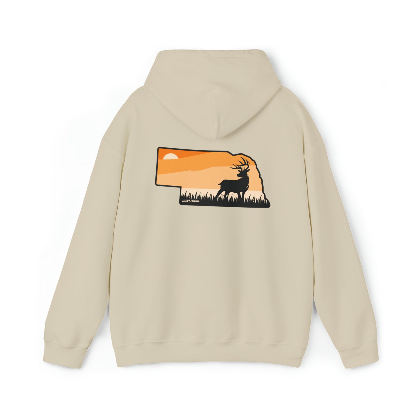 Nebraska - Sunset Buck Hoodie (back)