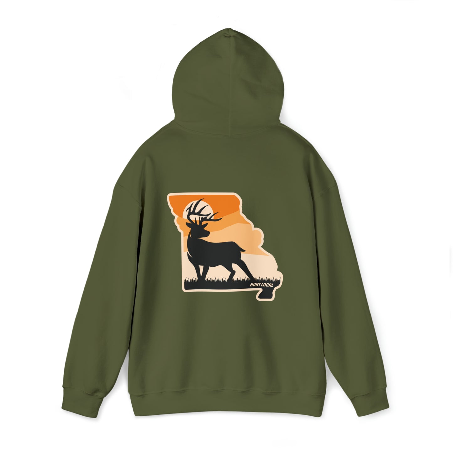 Missouri - Sunset Buck Hoodie (back)