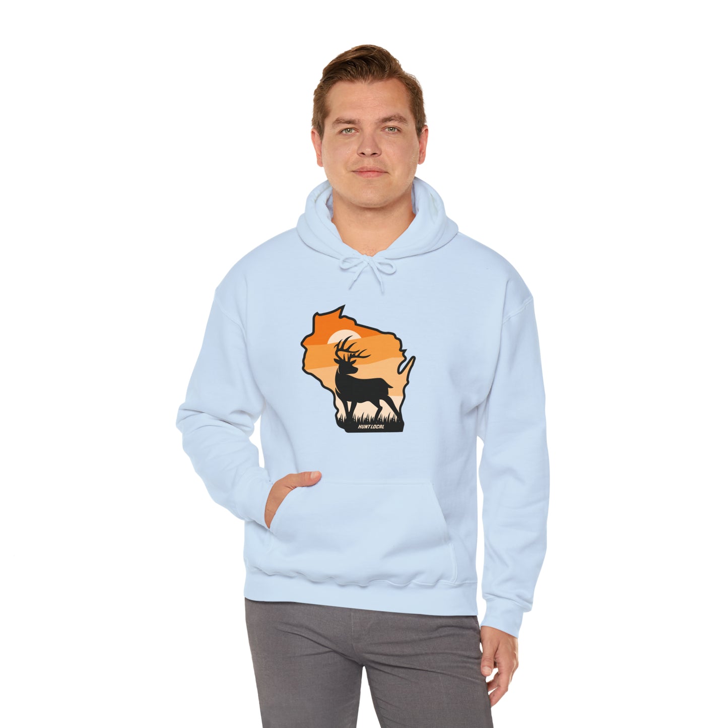 Wisconsin - Sunset Buck Hoodie