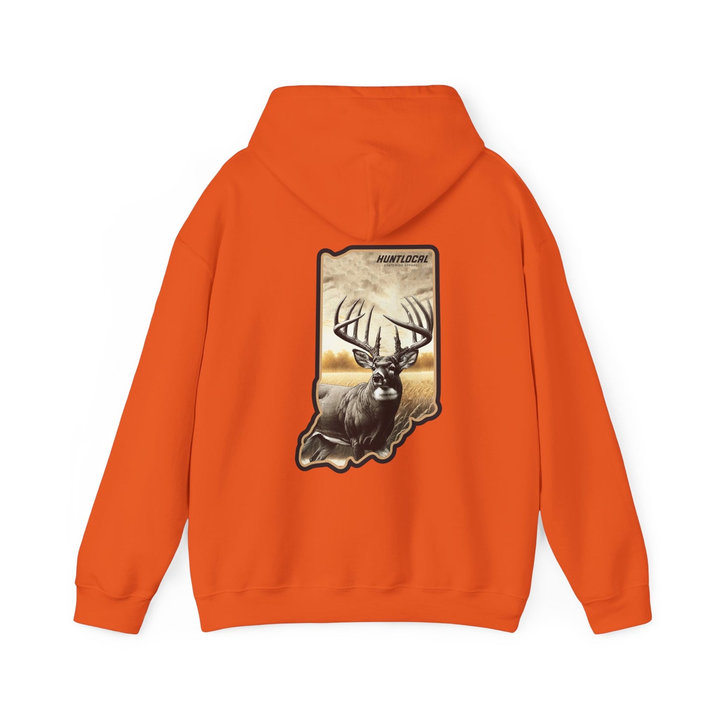 Indiana - Whitetail Buck Hoodie (back)