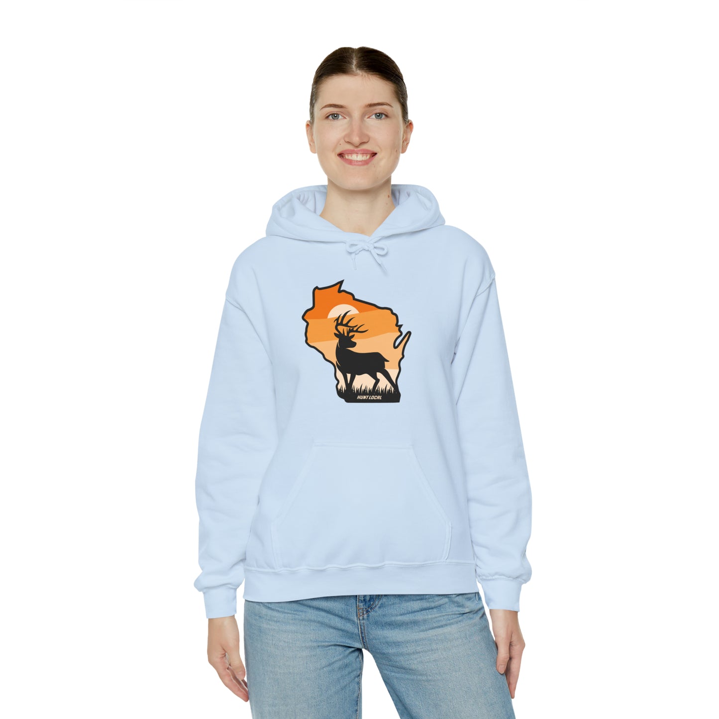 Wisconsin - Sunset Buck Hoodie