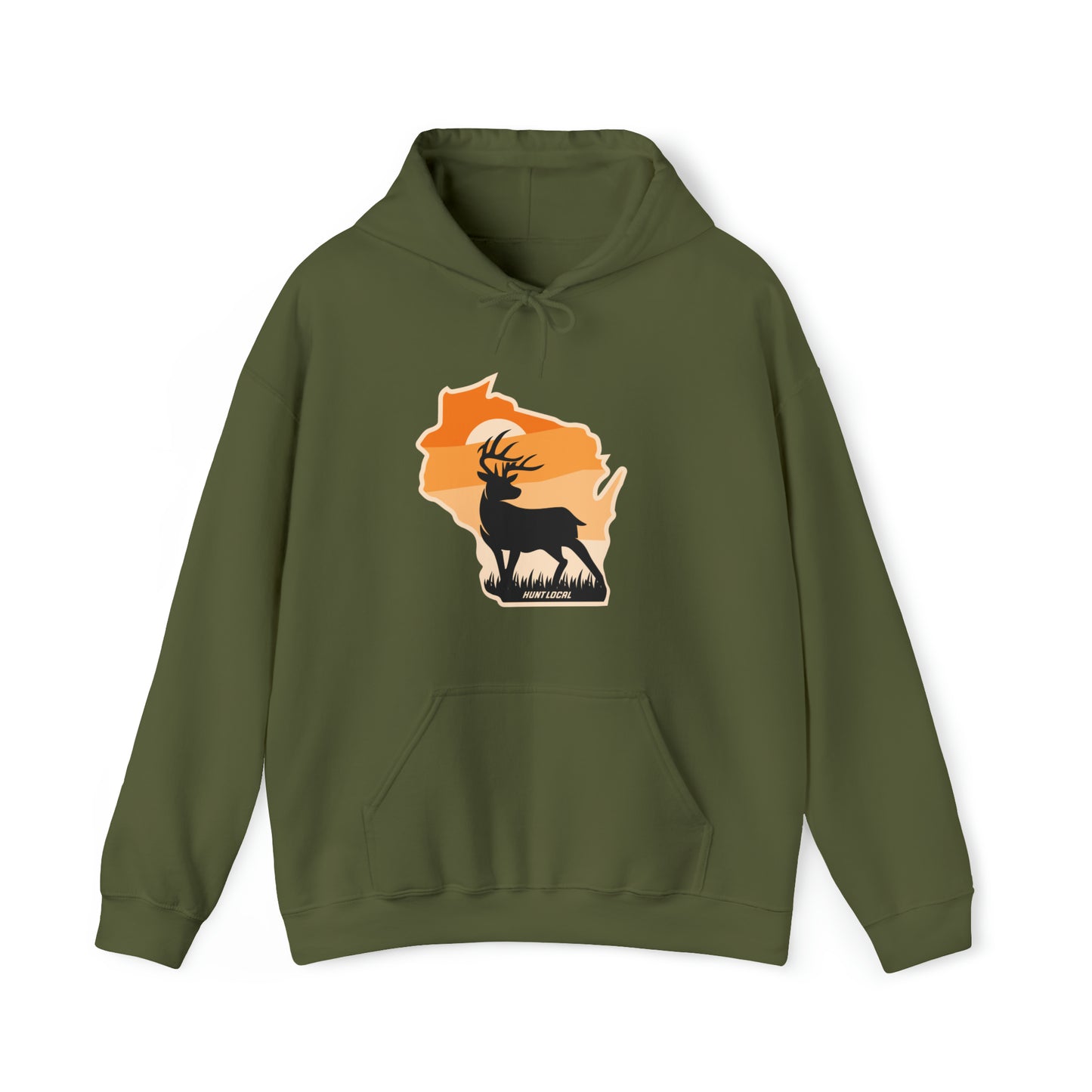 Wisconsin - Sunset Buck Hoodie