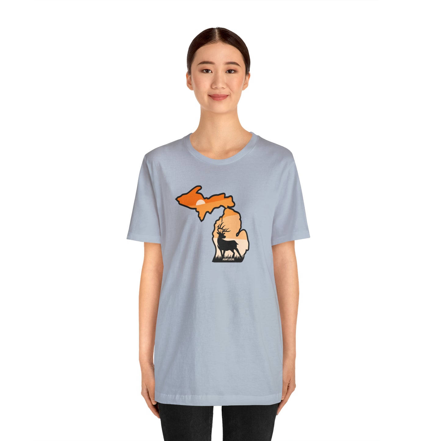 Michigan - Sunset Buck Front Tee
