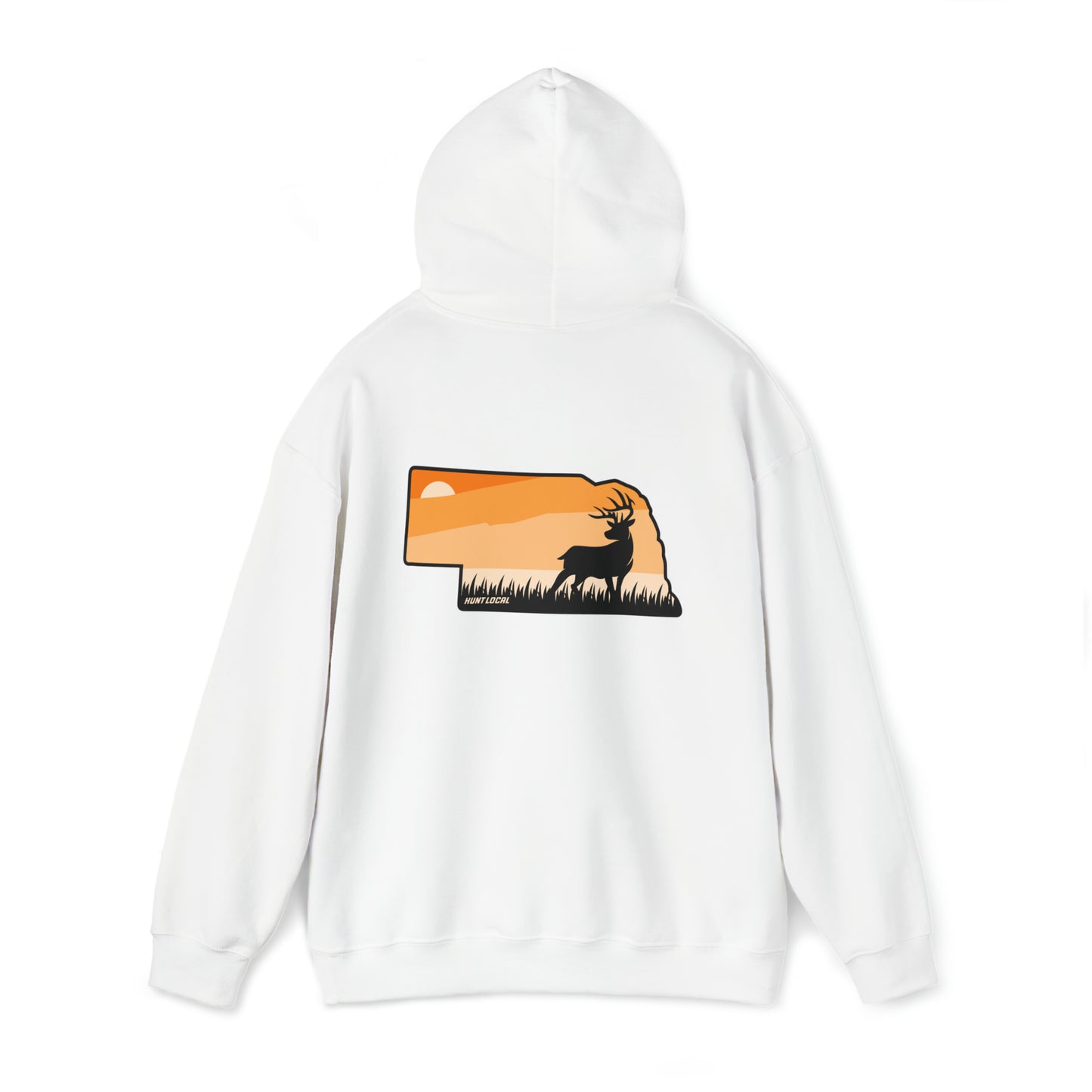 Nebraska - Sunset Buck Hoodie (back)