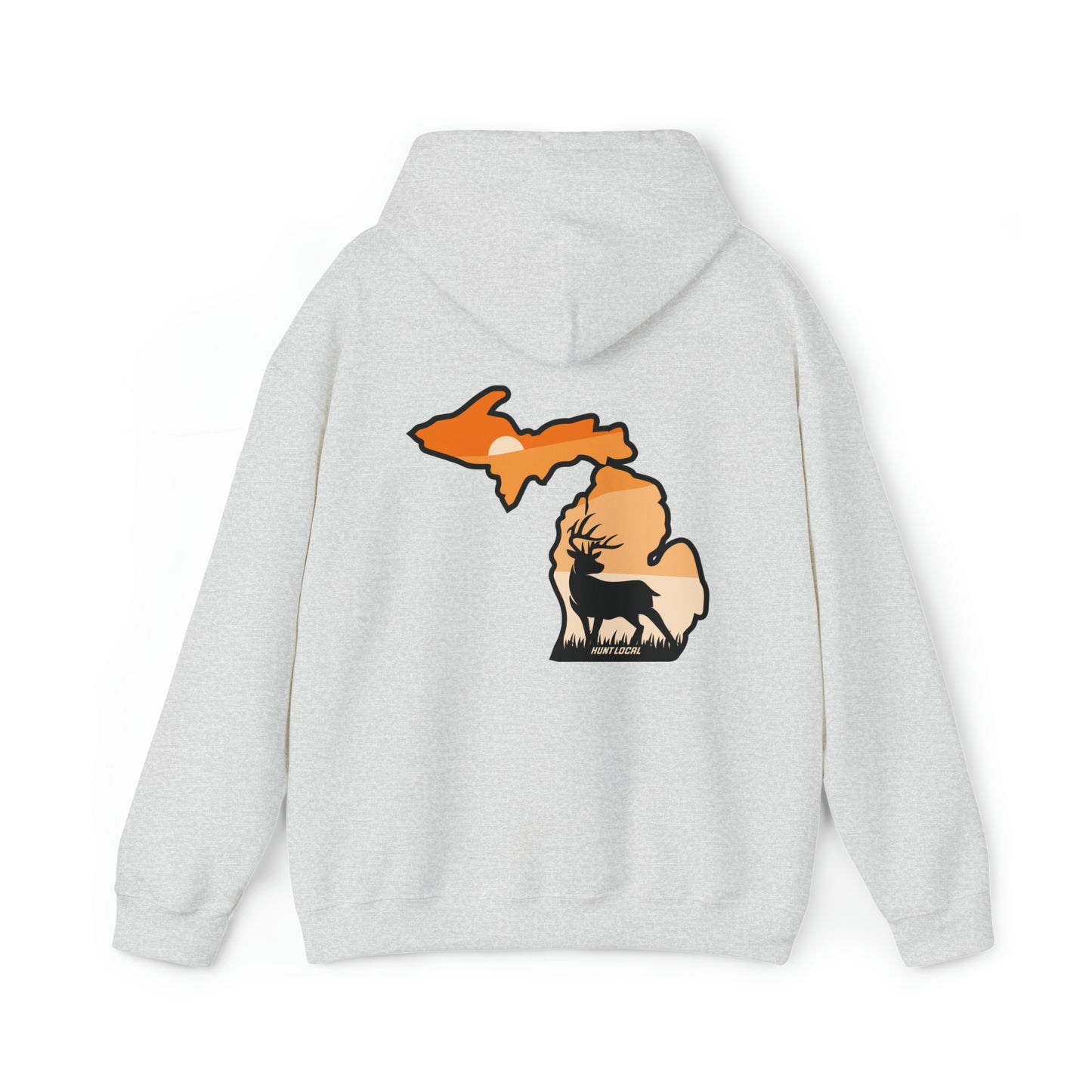Michigan - Sunset Buck Hoodie (back)