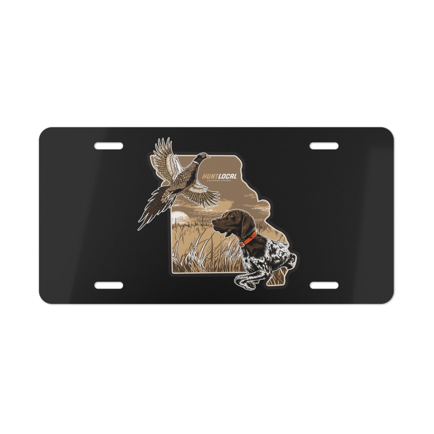 Missouri - Upland License Plate (black)