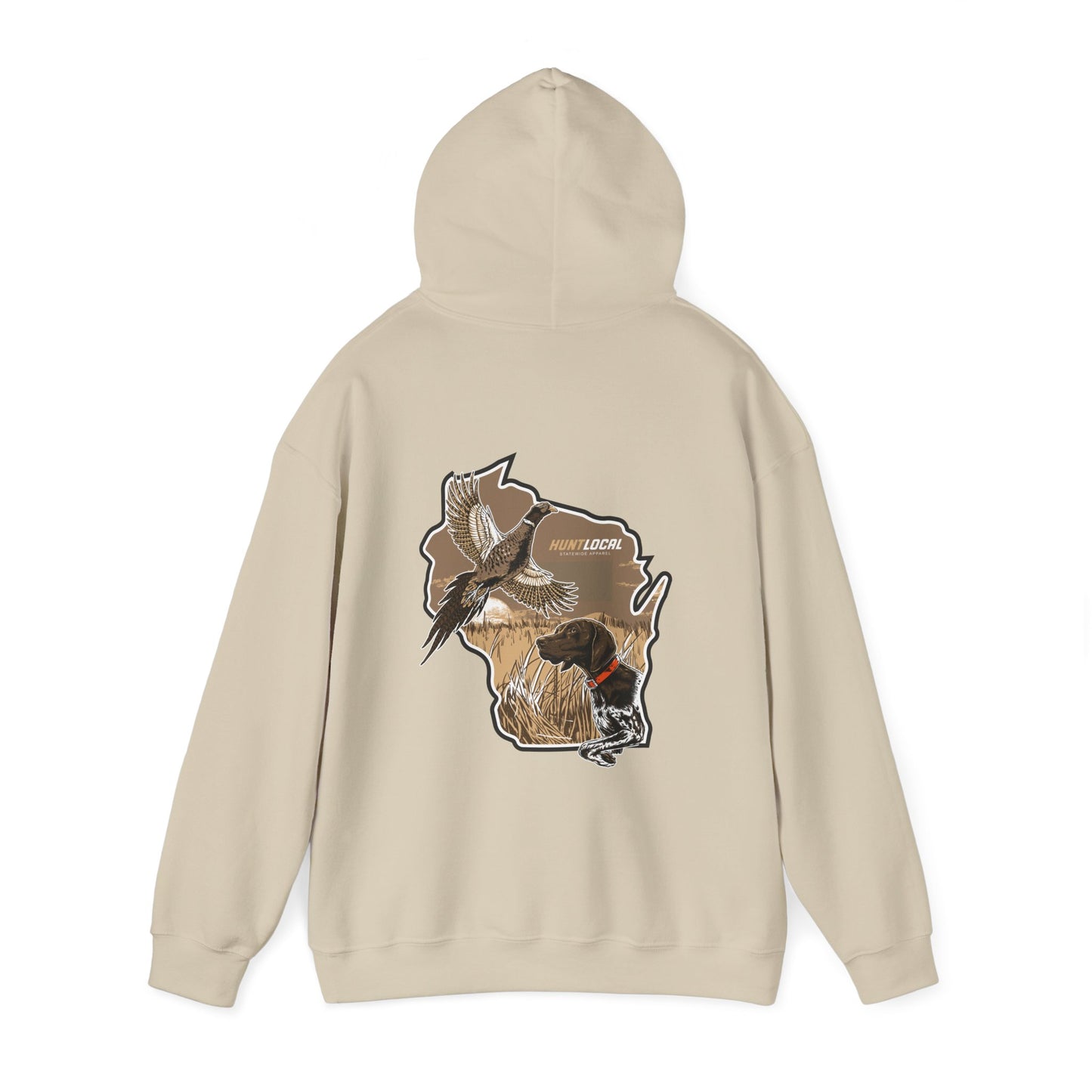 Wisconsin - Upland Bird Dog Hoodie (back)