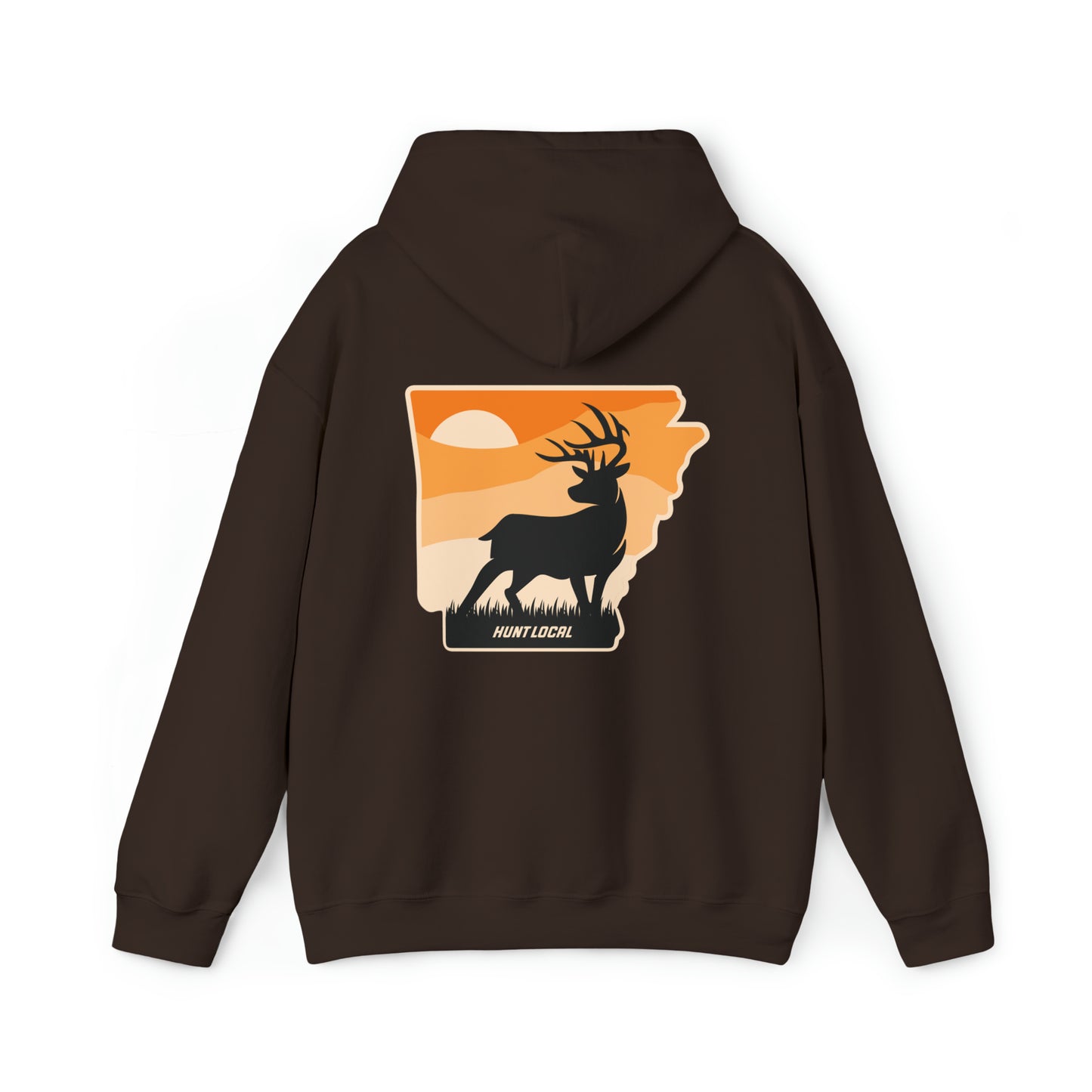 Arkansas - Sunset Buck Hoodie (back)
