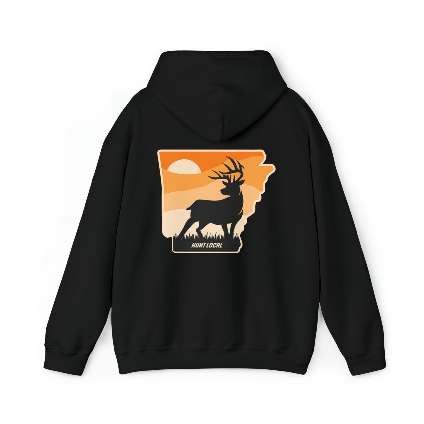 Arkansas - Sunset Buck Hoodie (back)