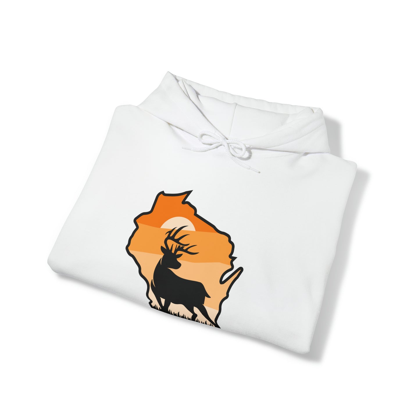 Wisconsin - Sunset Buck Hoodie