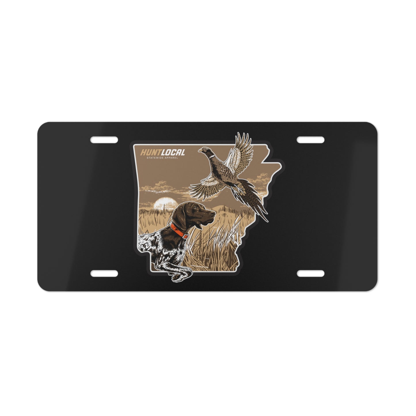 Arkansas - Upland License Plate (black)