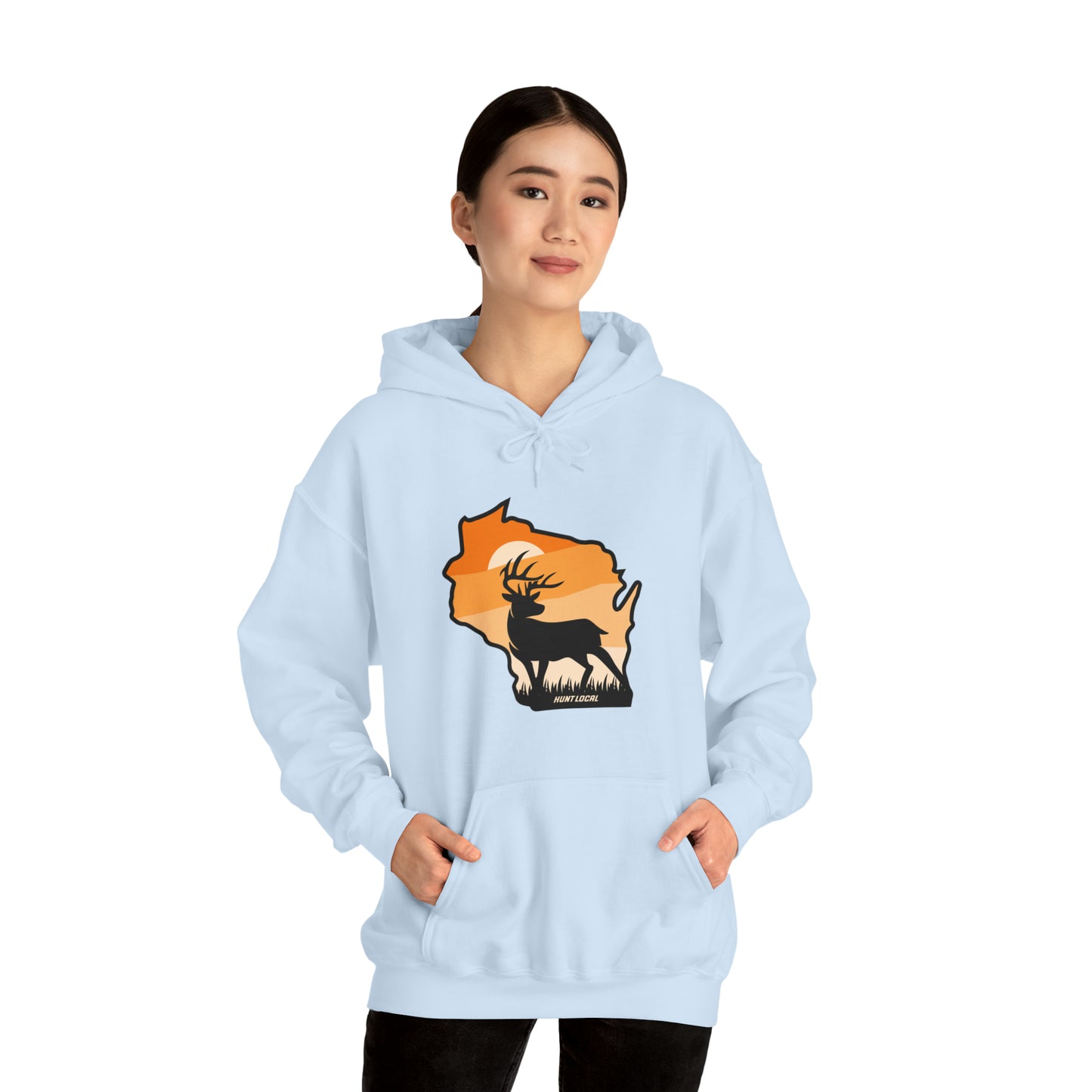 Wisconsin - Sunset Buck Hoodie