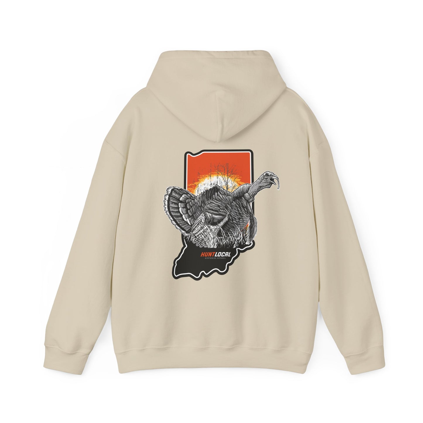 Indiana - Sunrise Turkey Hoodie (back)