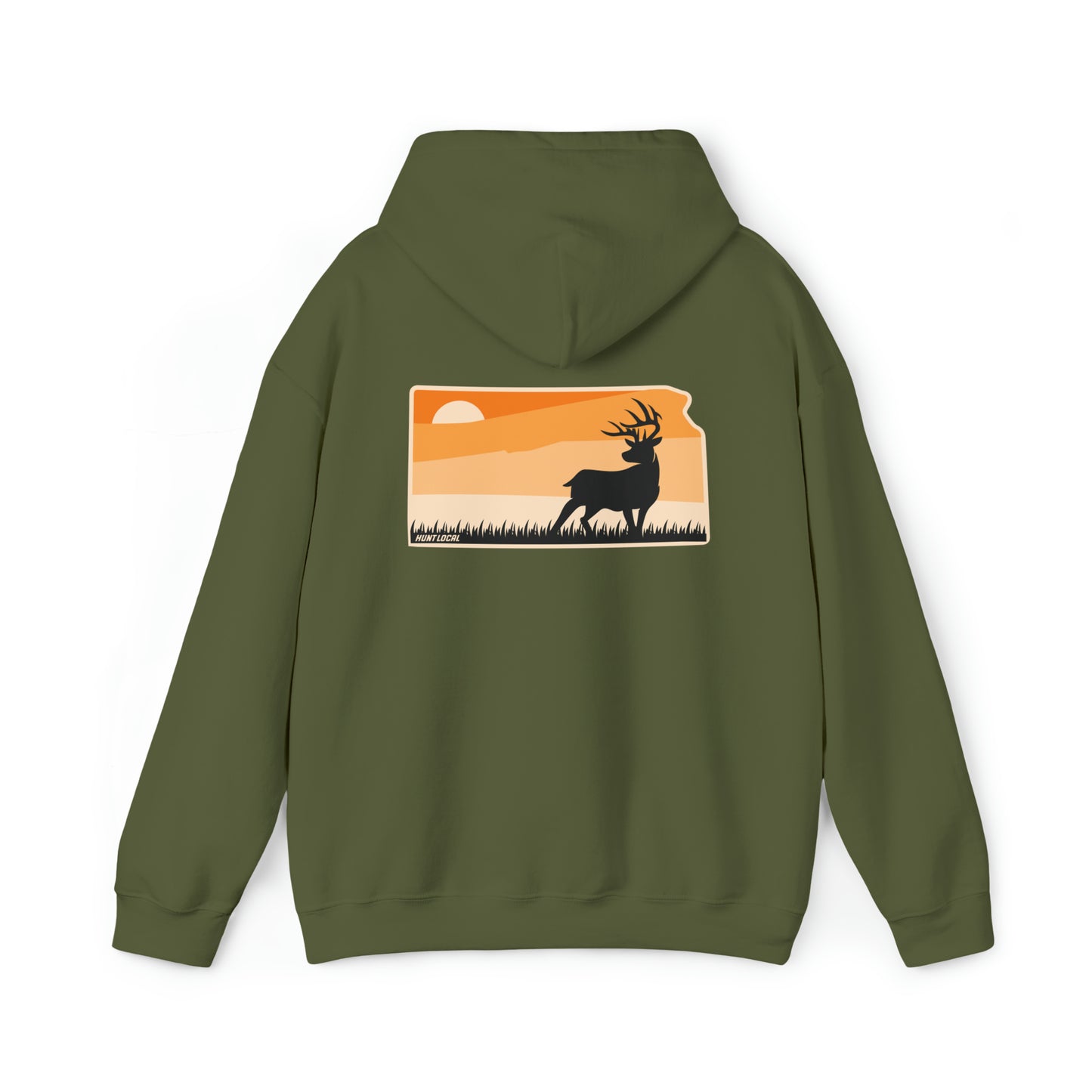 Kansas - Sunset Buck Hoodie (back)