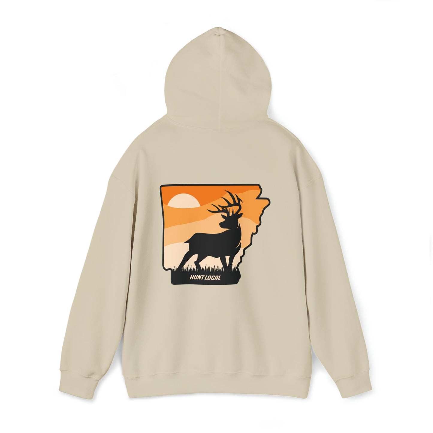 Arkansas - Sunset Buck Hoodie (back)