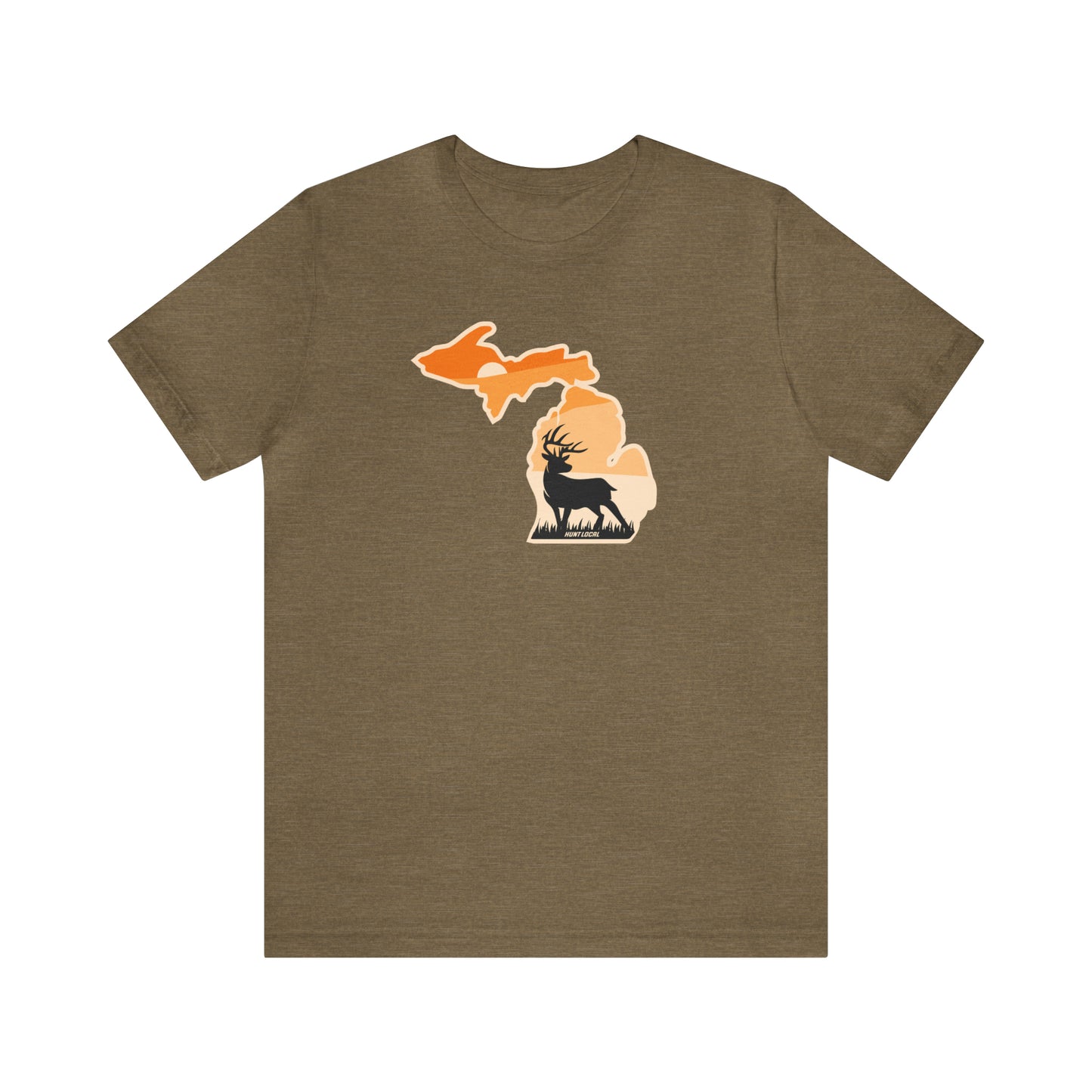 Michigan - Sunset Buck Front Tee