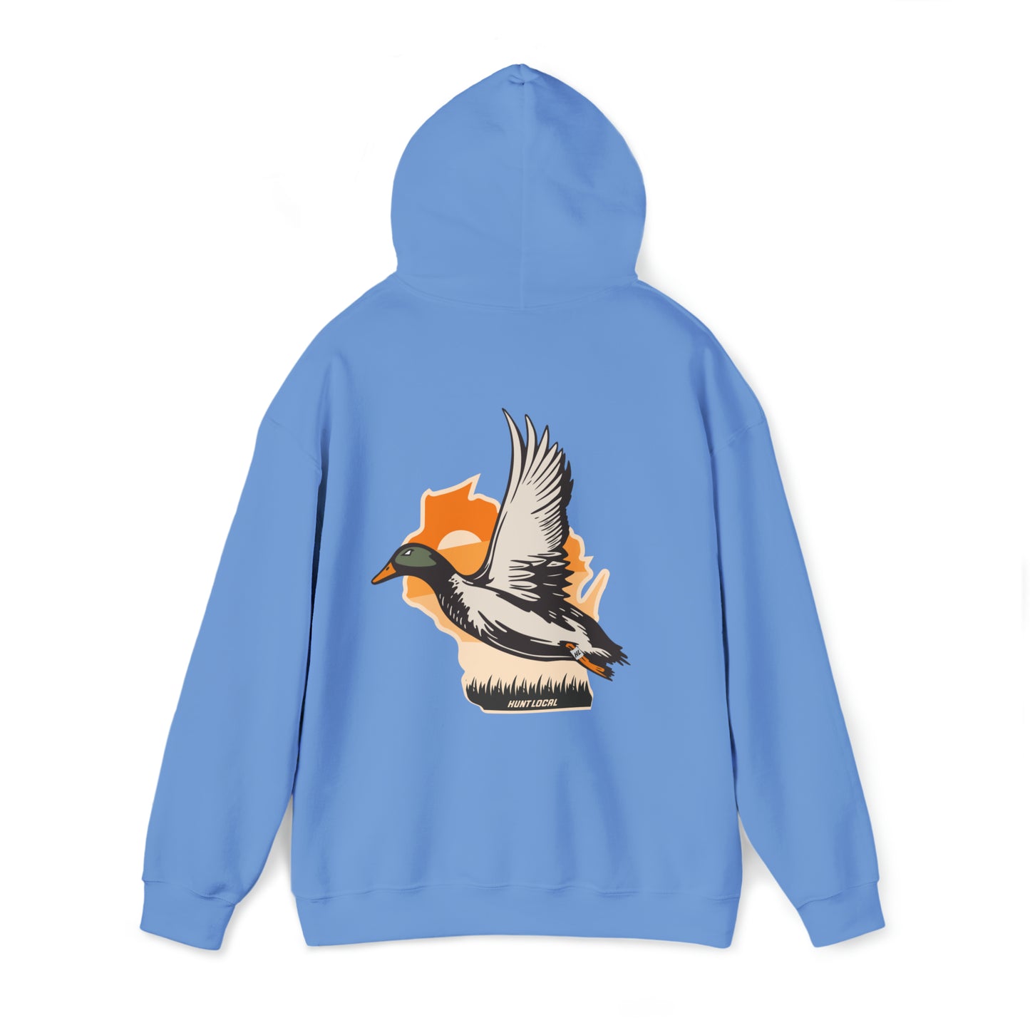 Wisconsin - Sunset Waterfowl Hoodie (back)
