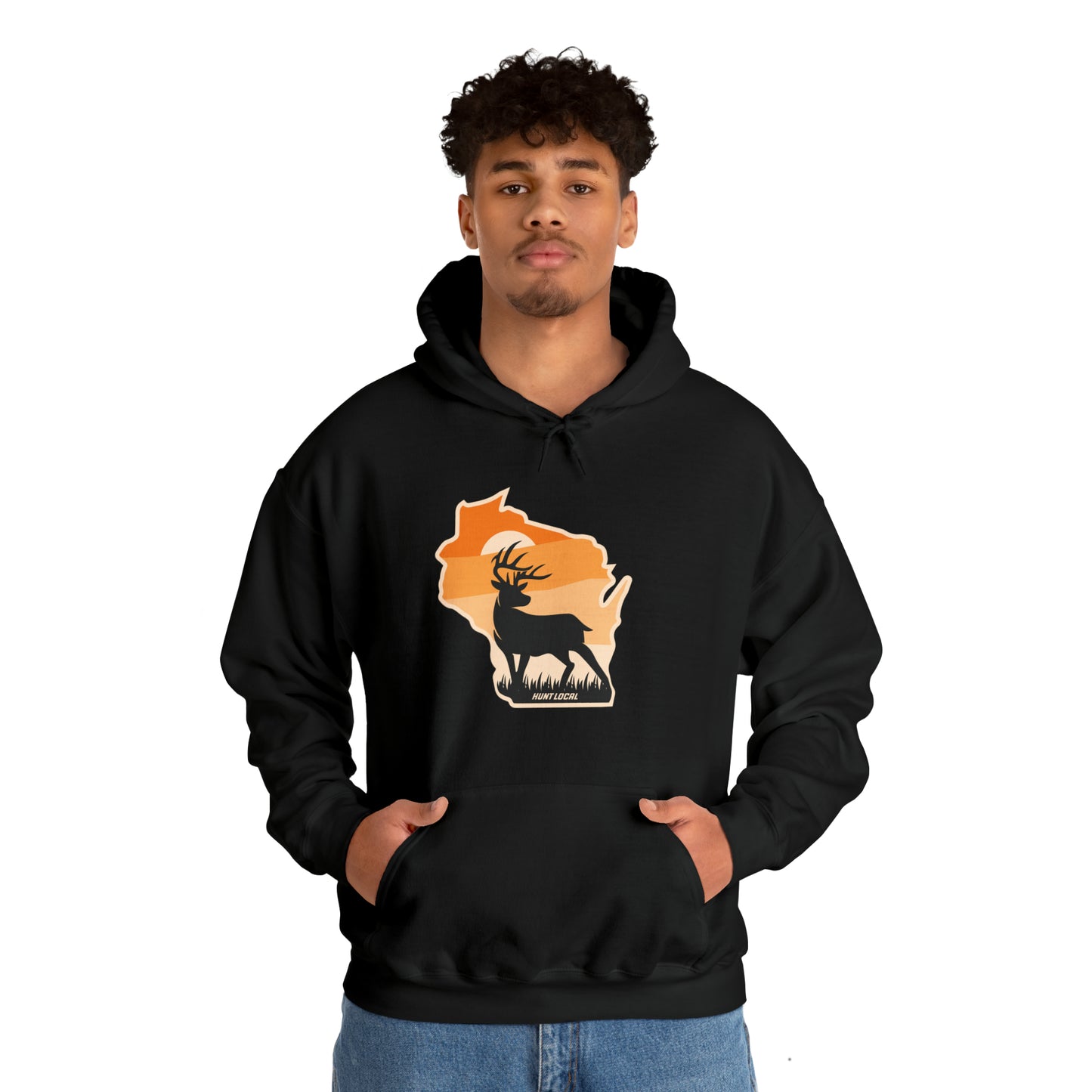 Wisconsin - Sunset Buck Hoodie
