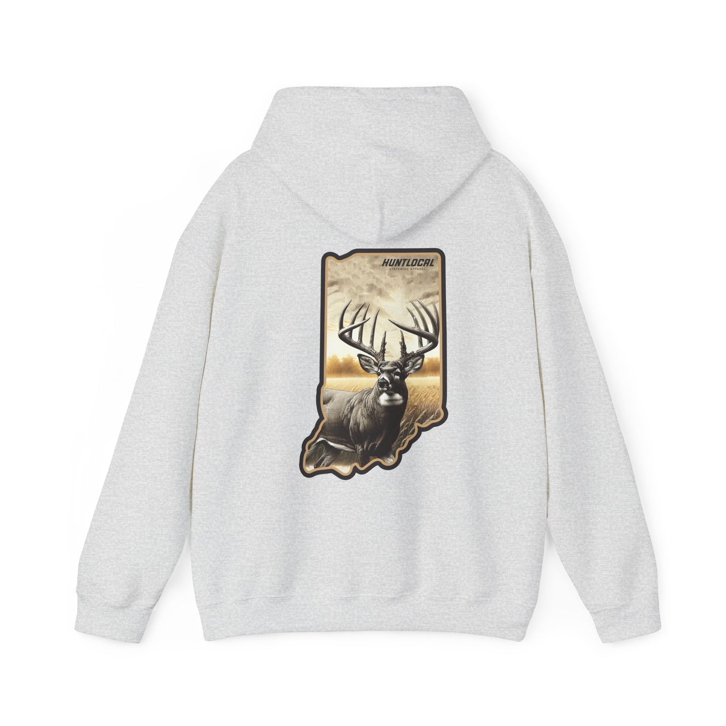 Indiana - Whitetail Buck Hoodie (back)