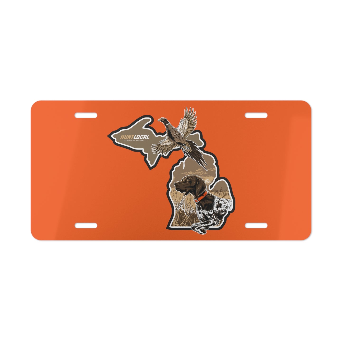 Michigan - Upland License Plate (orange)