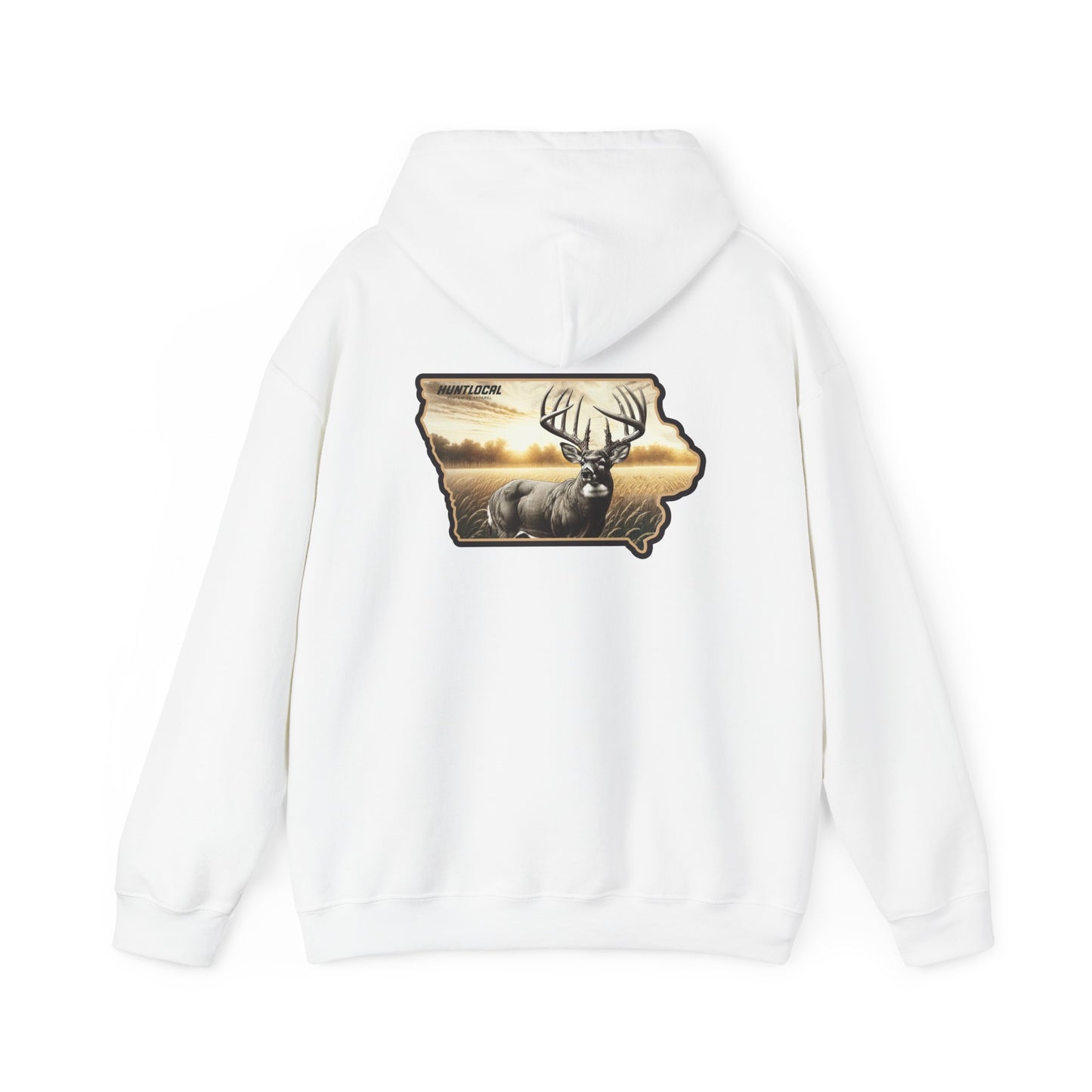 Iowa - Whitetail Buck Hoodie (back)