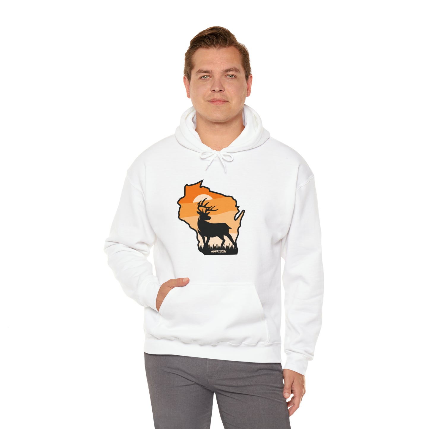Wisconsin - Sunset Buck Hoodie