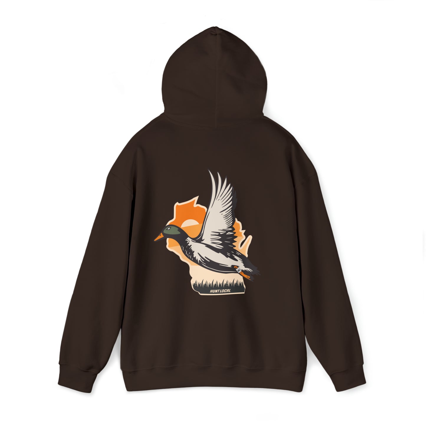 Wisconsin - Sunset Waterfowl Hoodie (back)
