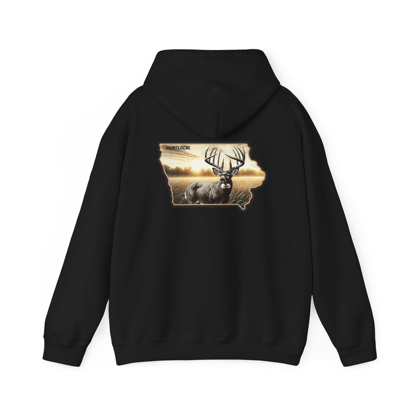 Iowa - Whitetail Buck Hoodie (back)