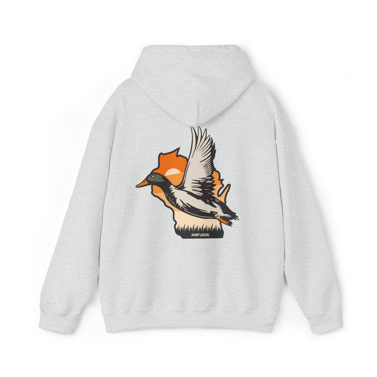 Wisconsin - Sunset Waterfowl Hoodie (back)