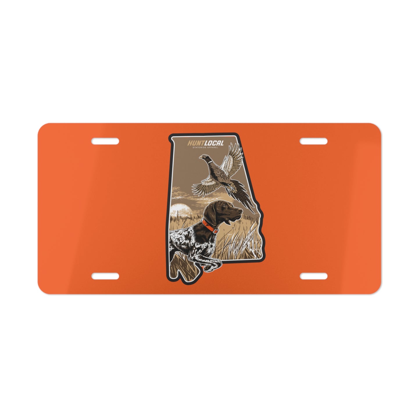 Alabama - Upland License Plate (orange)