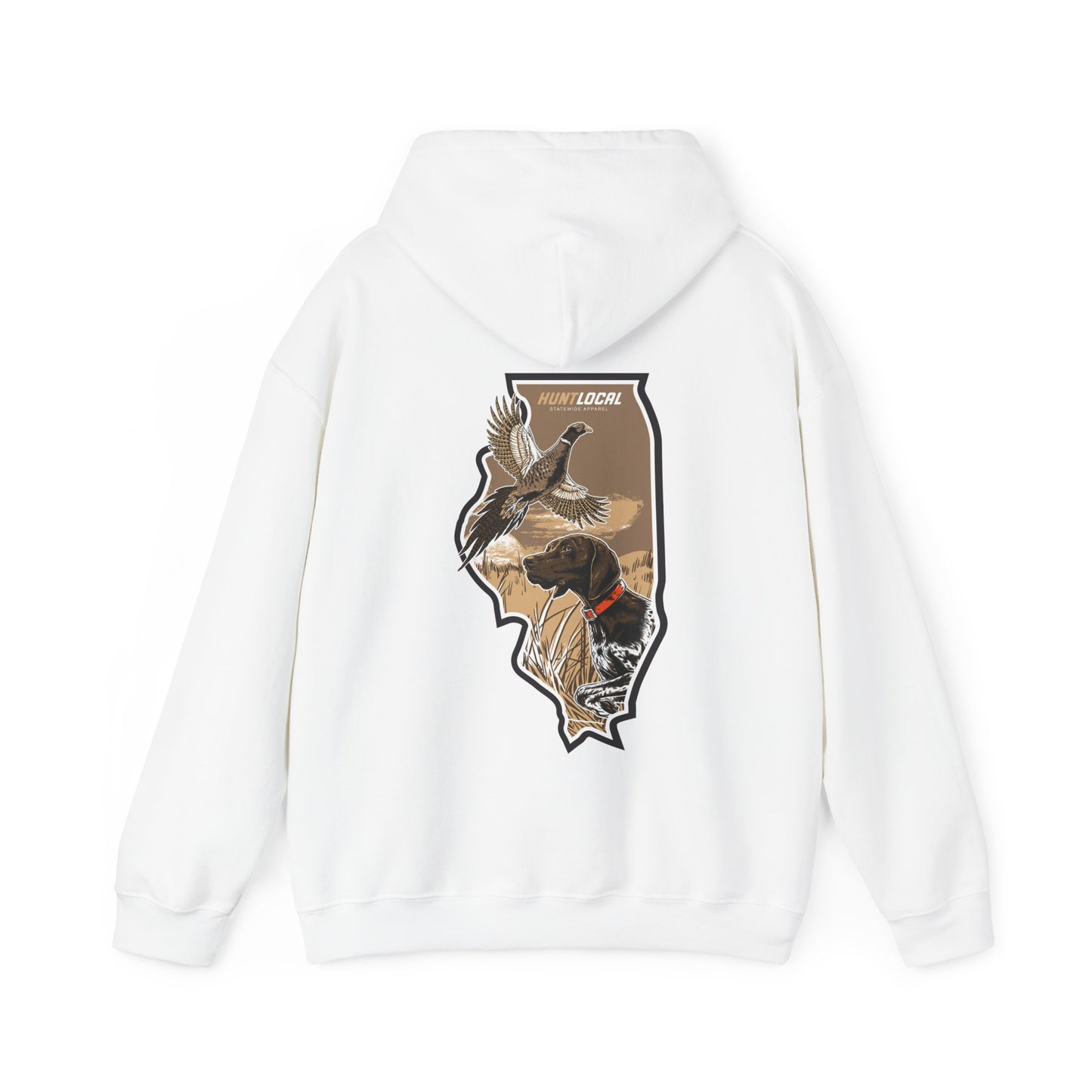 Illinois - Upland Bird Dog Hoodie (back)