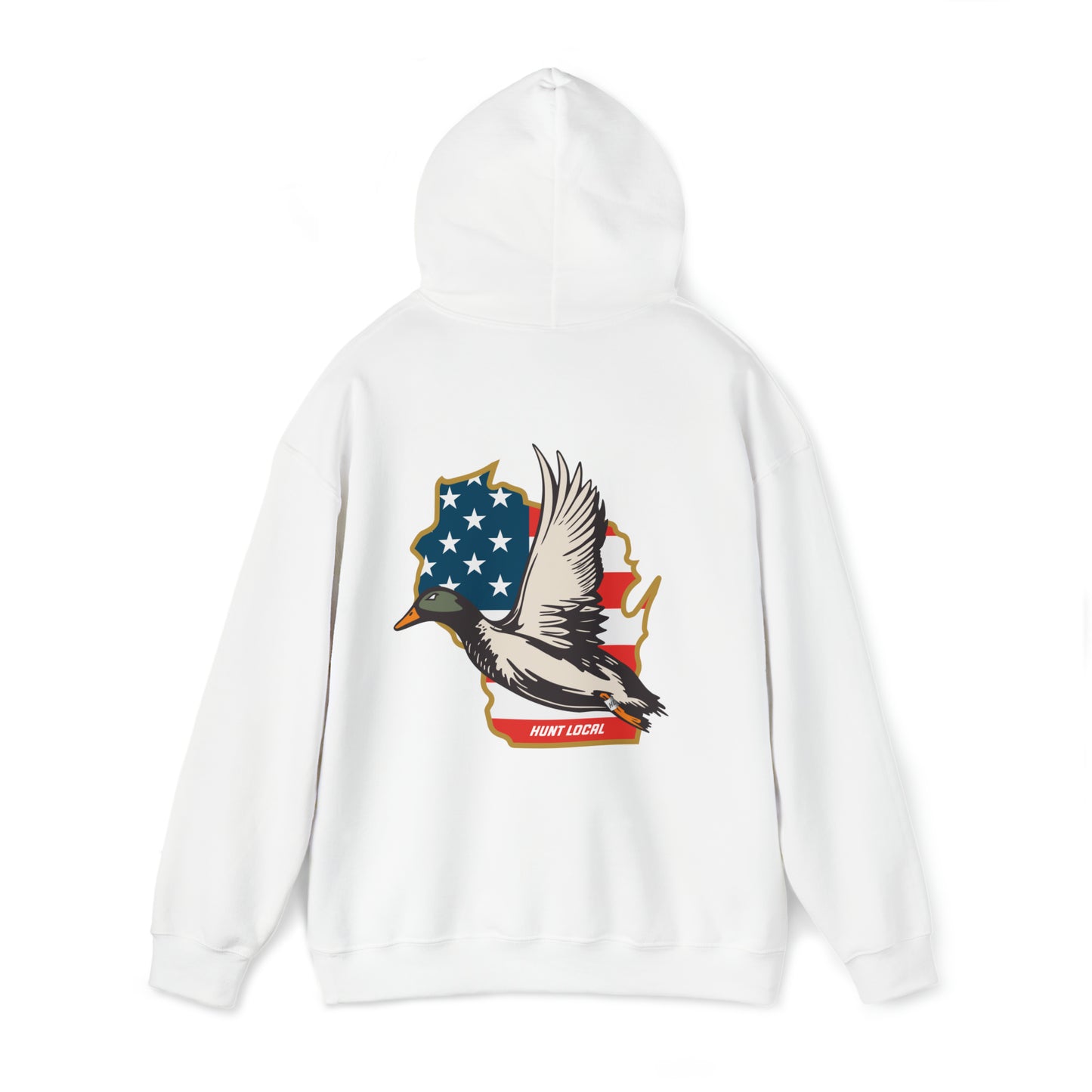 Wisconsin - USA Waterfowl Hoodie (back)