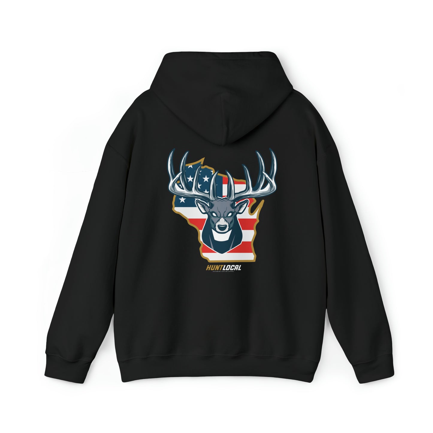 Wisconsin - USA Buck Hoodie (back)
