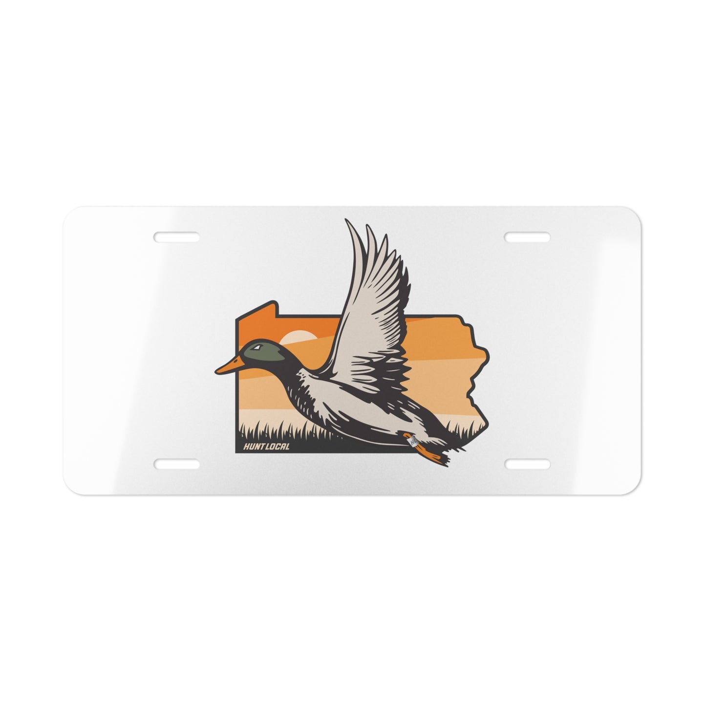 Pennsylvania - Waterfowl License Plate (white)