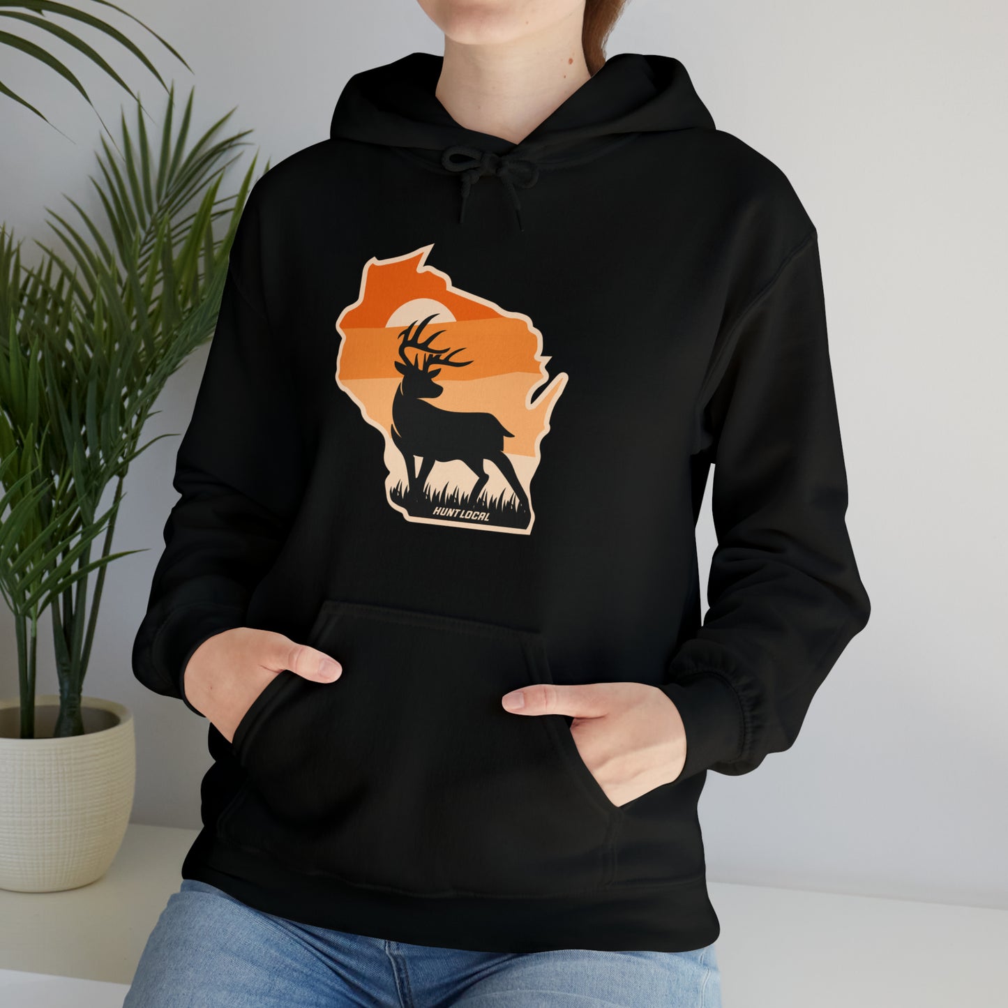 Wisconsin - Sunset Buck Hoodie