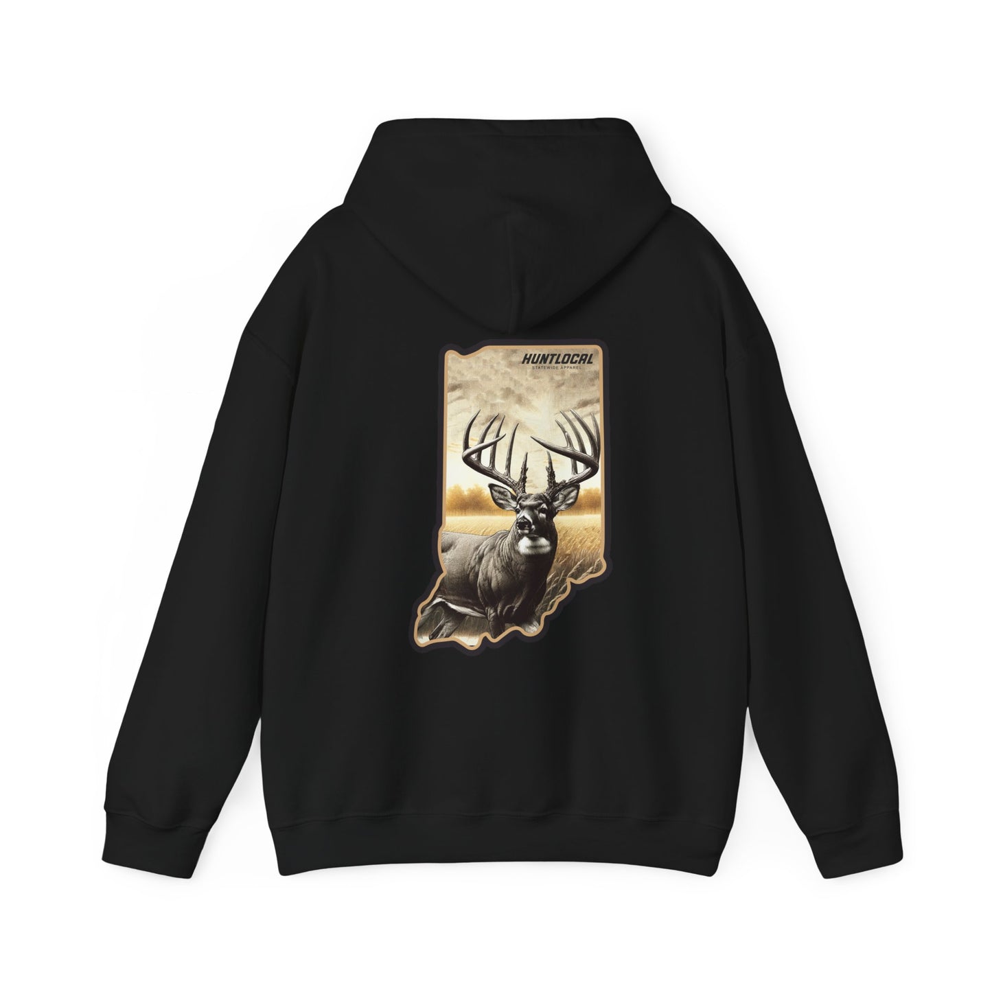 Indiana - Whitetail Buck Hoodie (back)