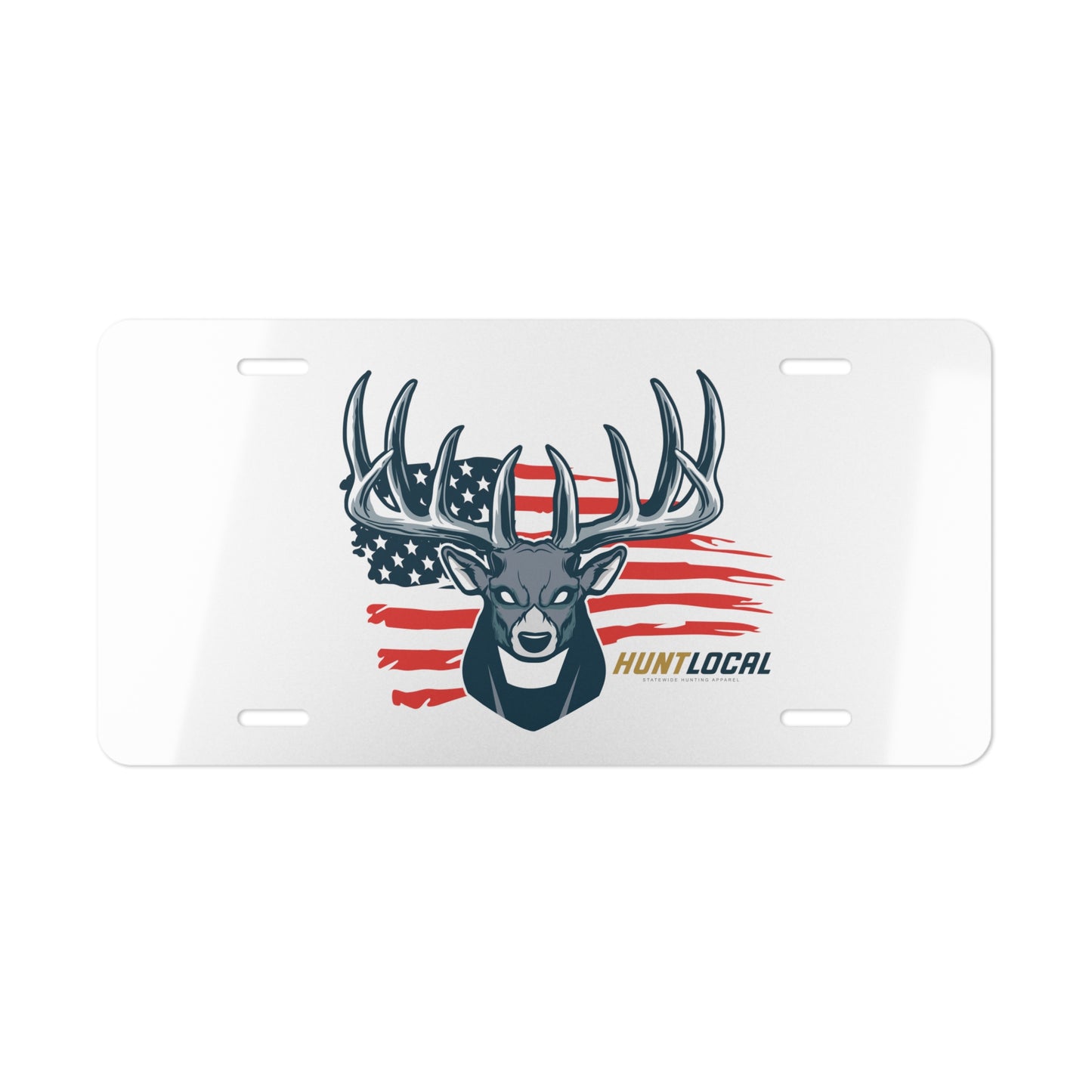 USA - Patriot Buck License Plate (white)