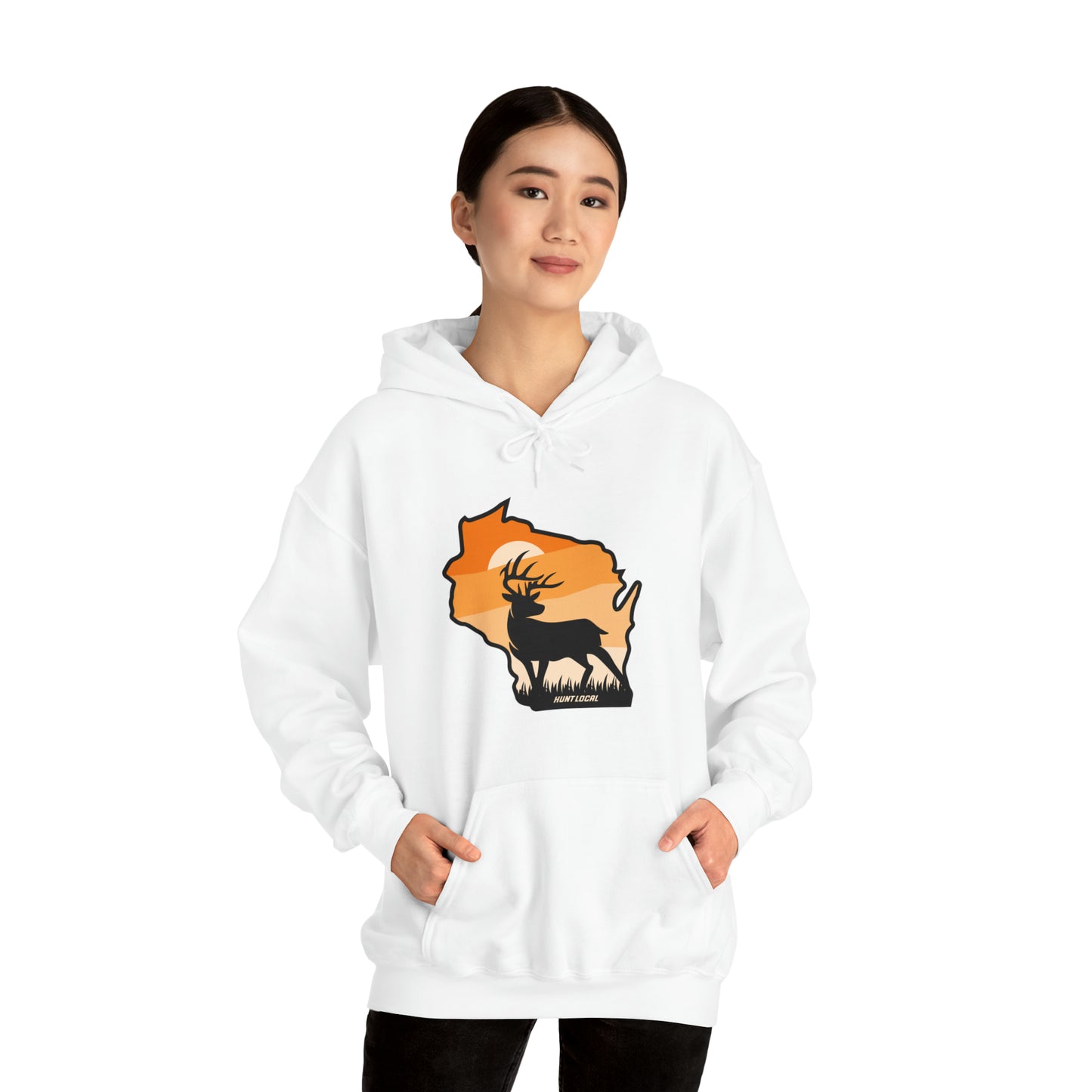 Wisconsin - Sunset Buck Hoodie