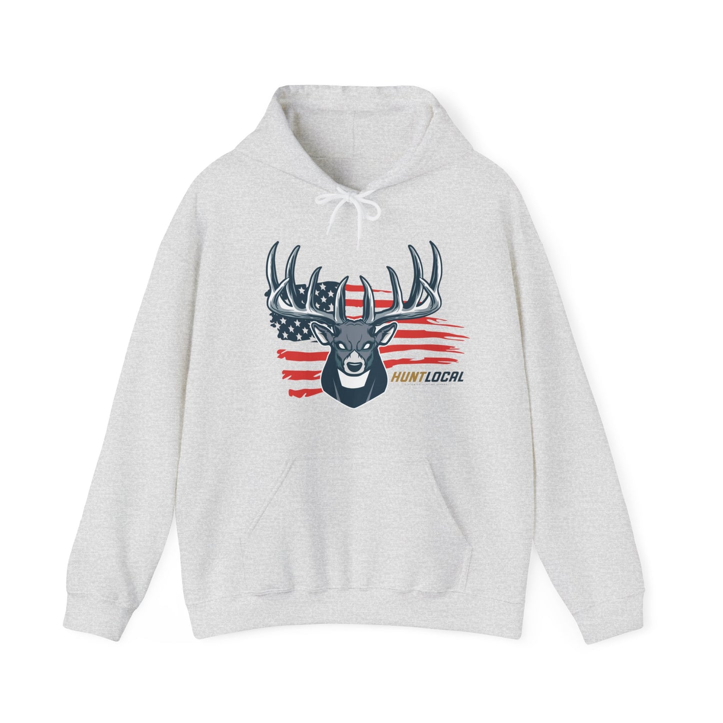 USA - Patriot Buck Distressed Hoodie (front)