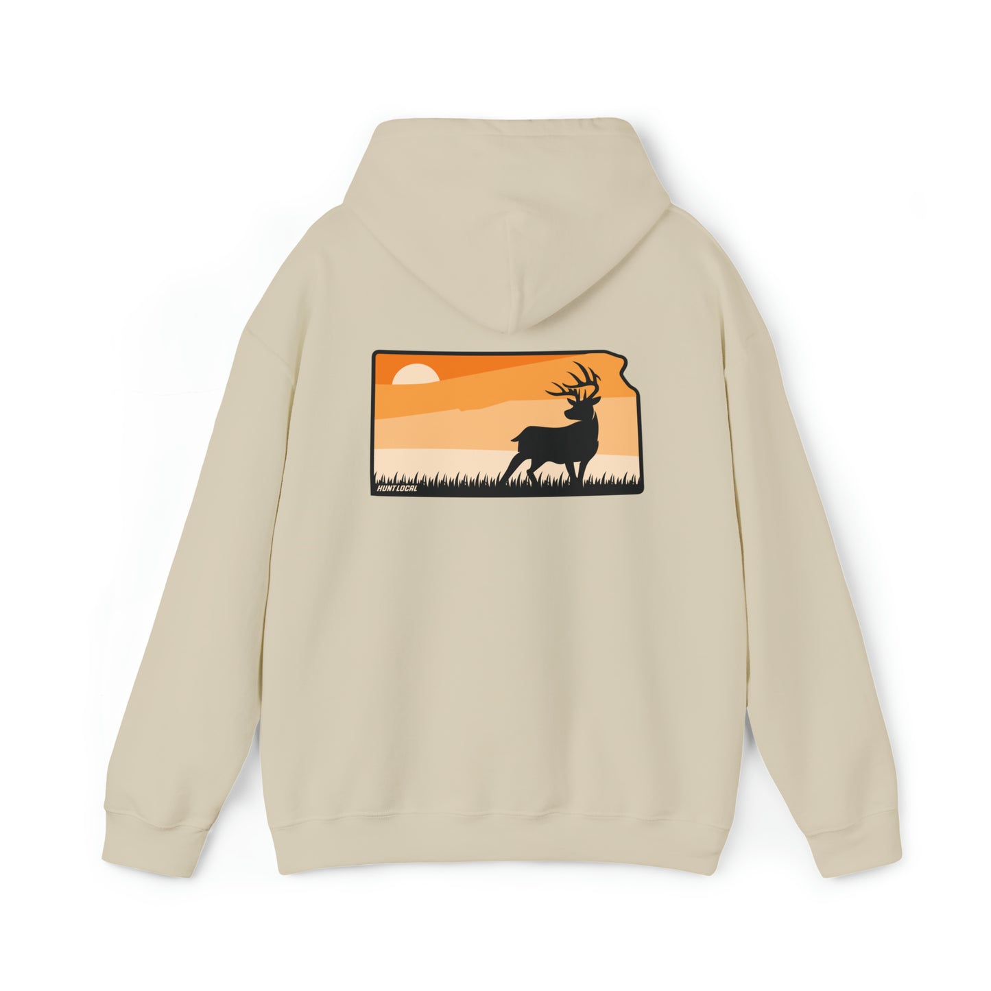 Kansas - Sunset Buck Hoodie (back)