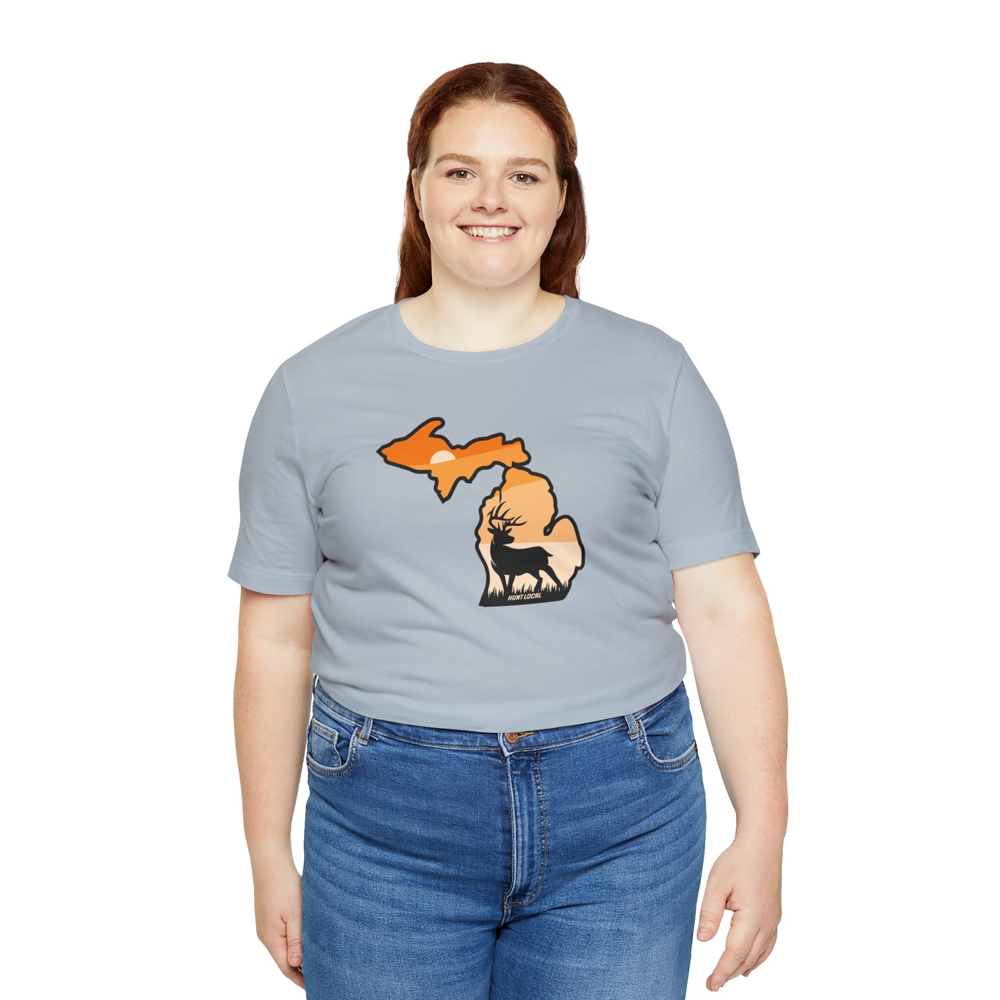 Michigan - Sunset Buck Front Tee