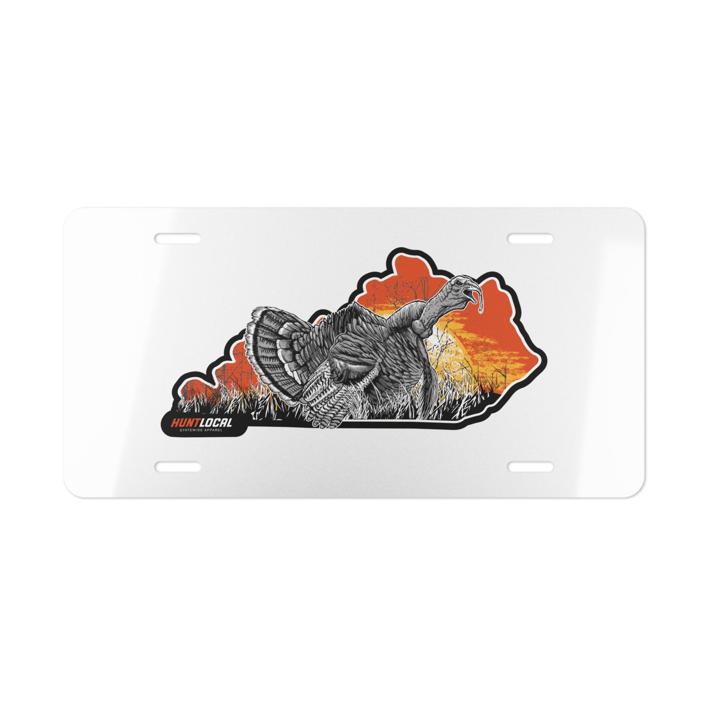 Kentucky - Turkey License Plate (white)