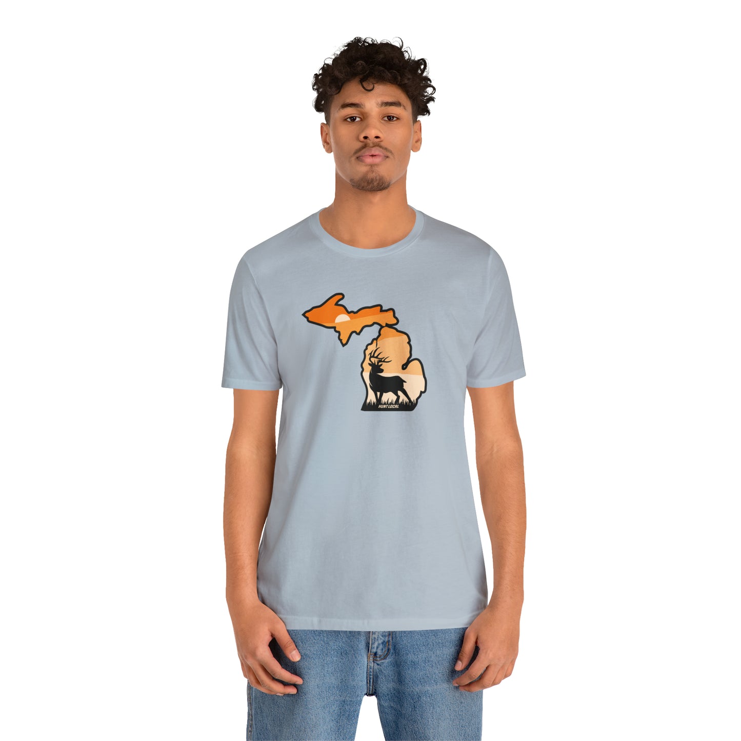 Michigan - Sunset Buck Front Tee