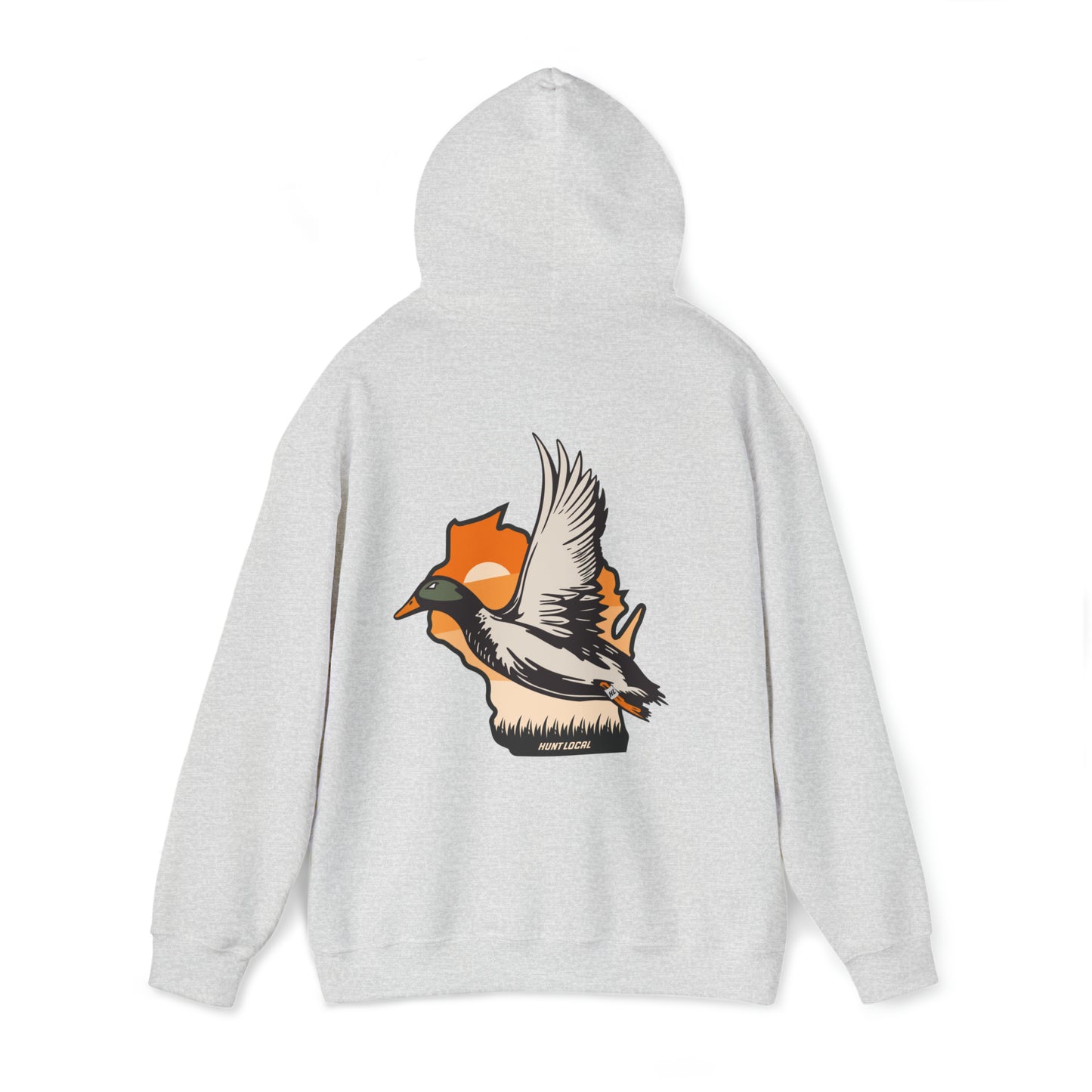 Wisconsin - Sunset Waterfowl Hoodie (back)