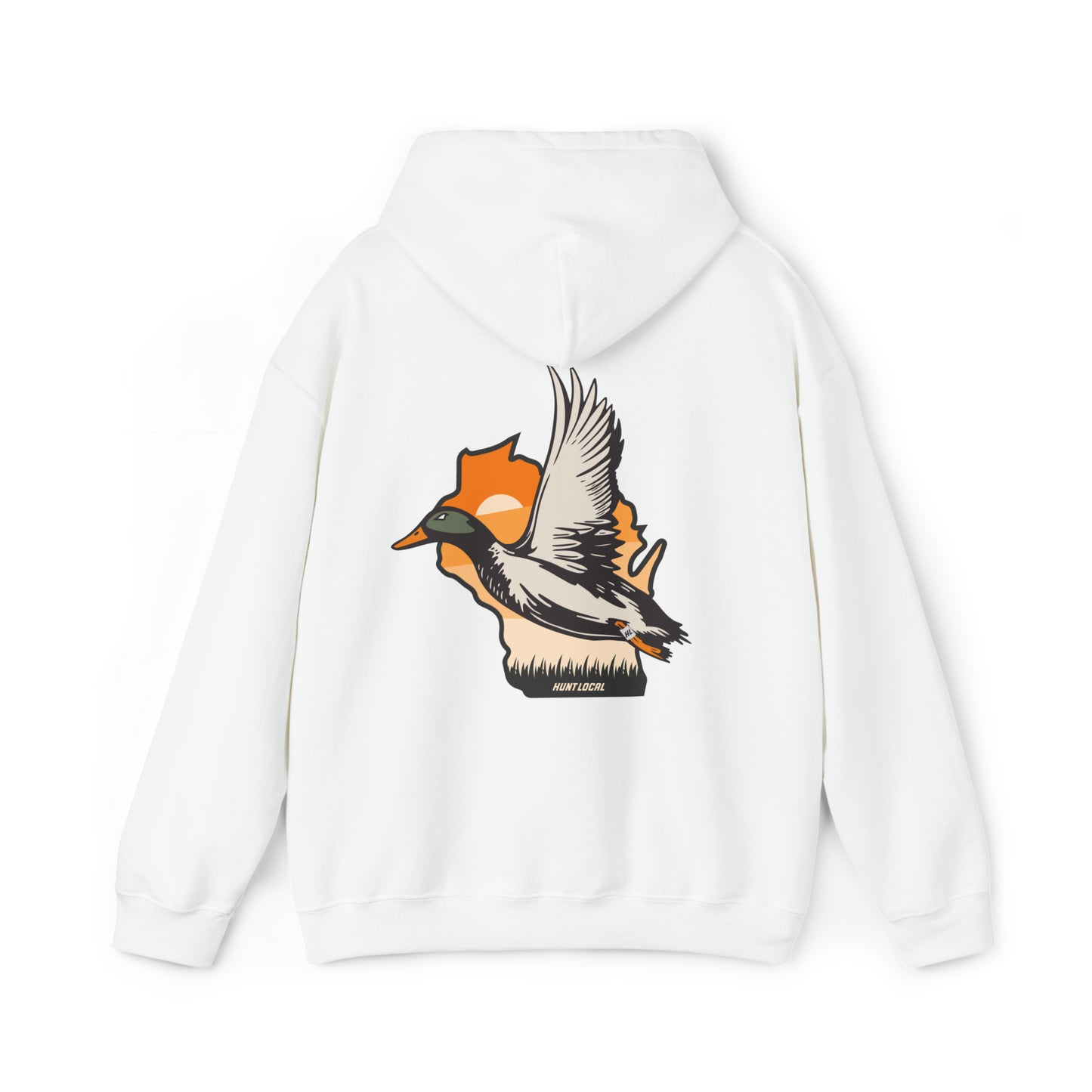 Wisconsin - Sunset Waterfowl Hoodie (back)